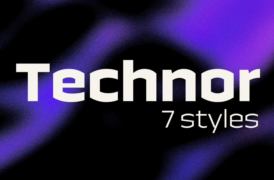 Technor font presentation