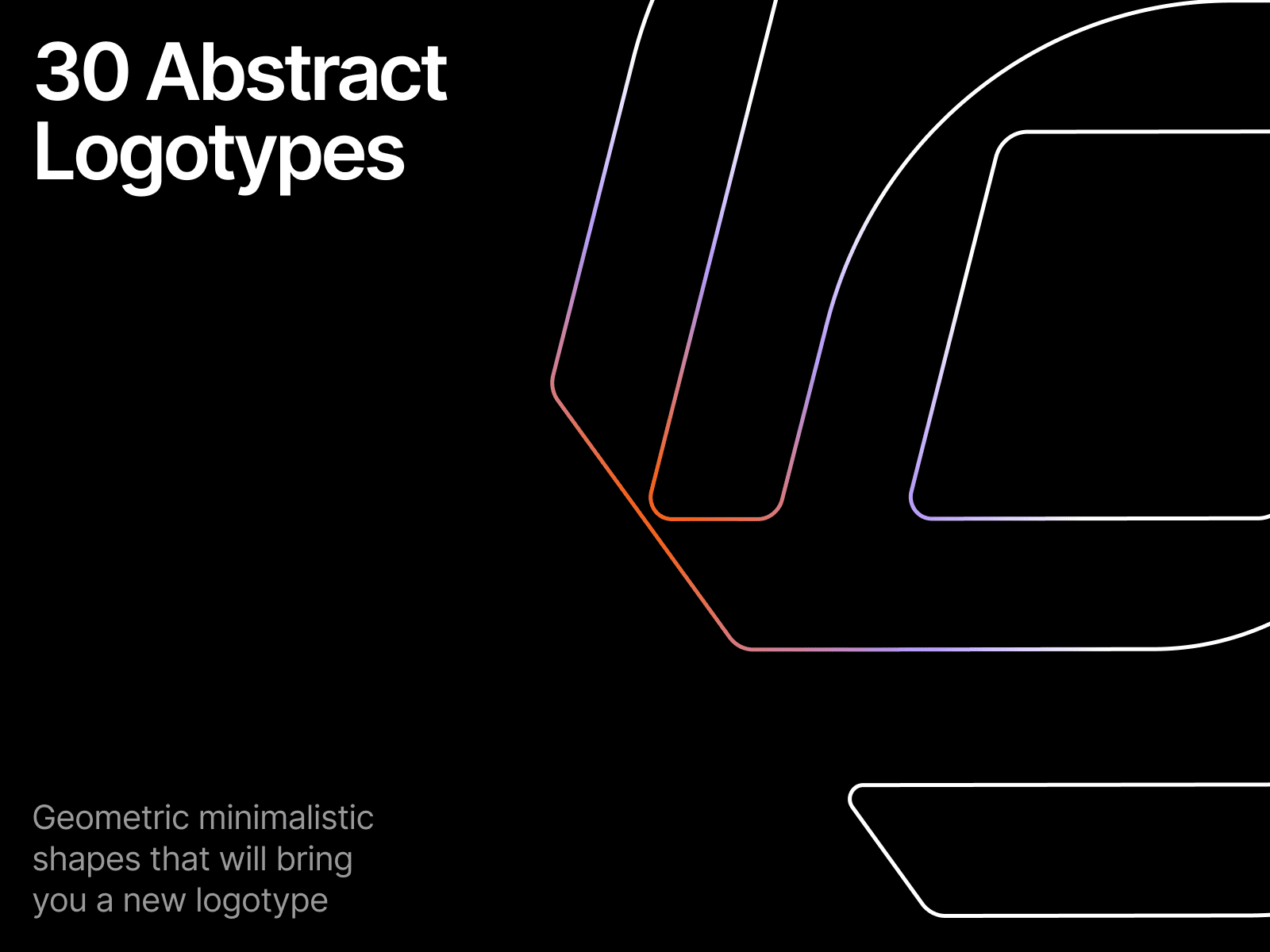 Geometric minimalistic logotype design example 2