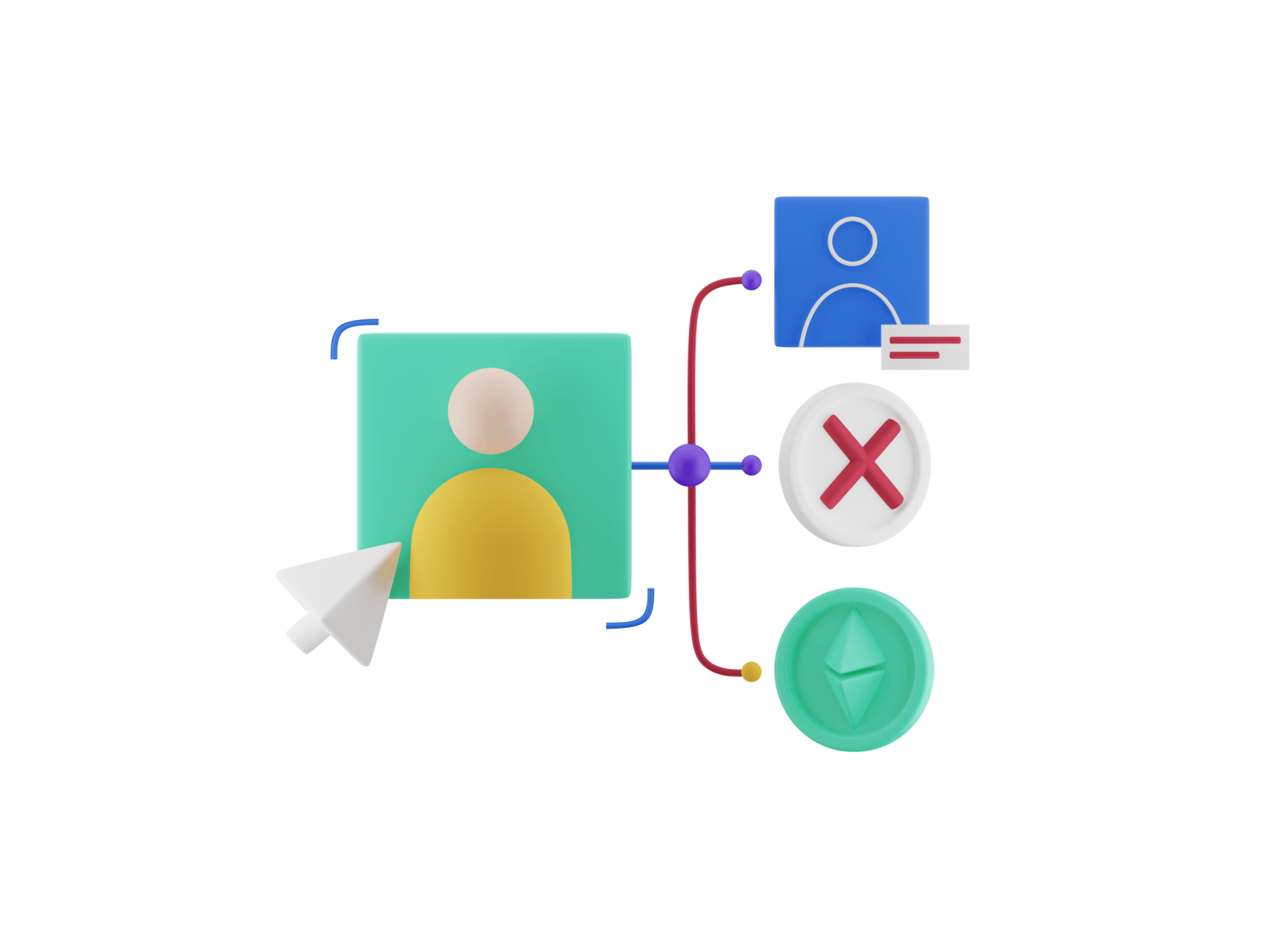 Scientific research illustration showcasing modern design elements