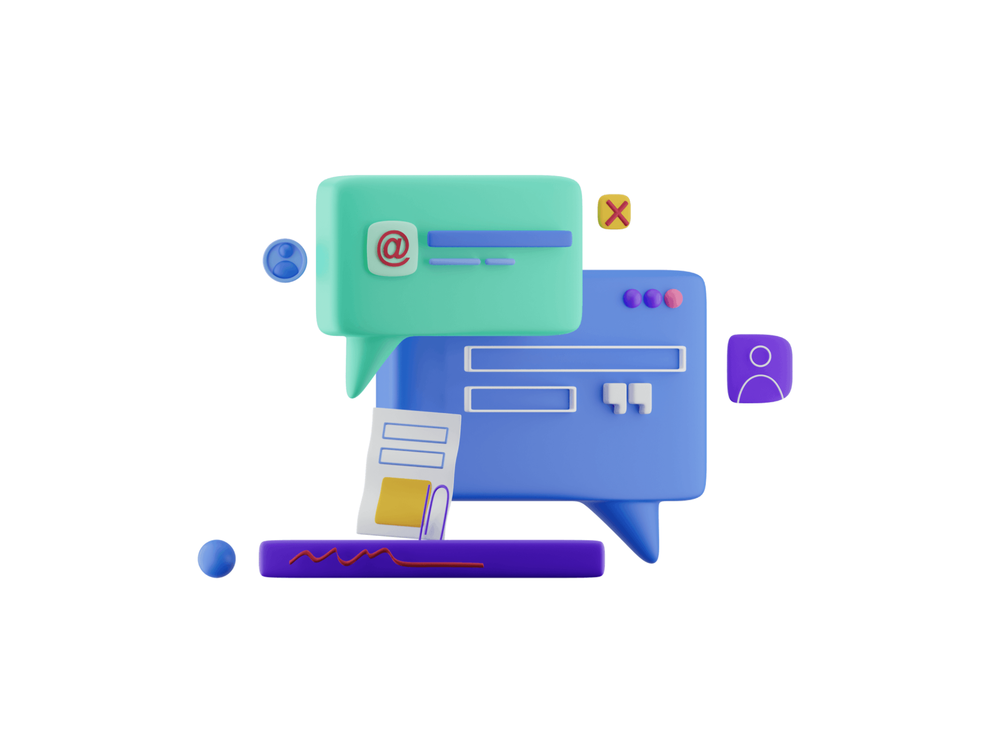 Colorful digital graphics depicting analytics and data