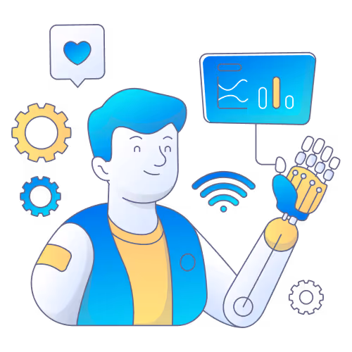 Vector illustration of artificial intelligence concept