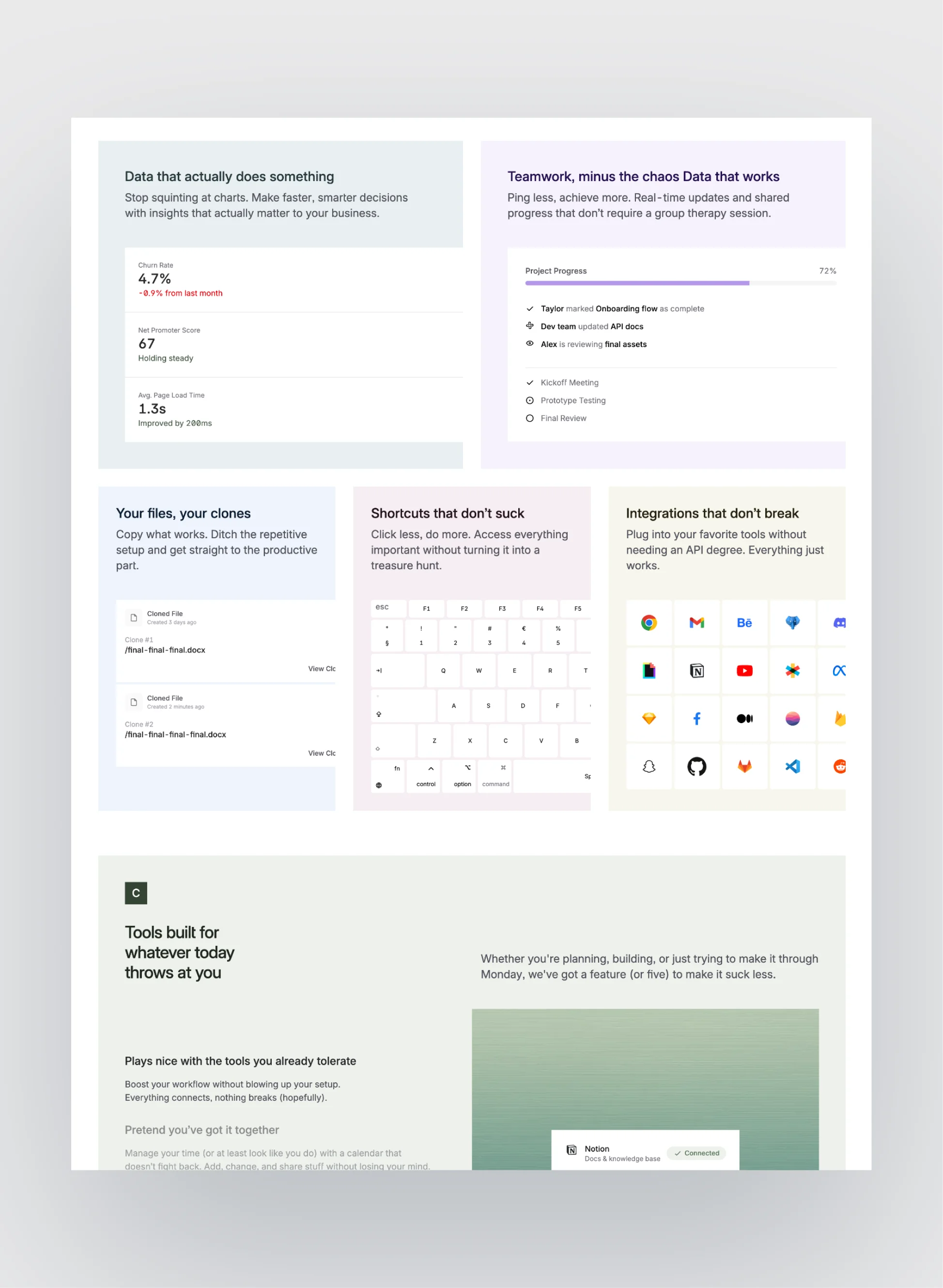 Alfred template pricing section