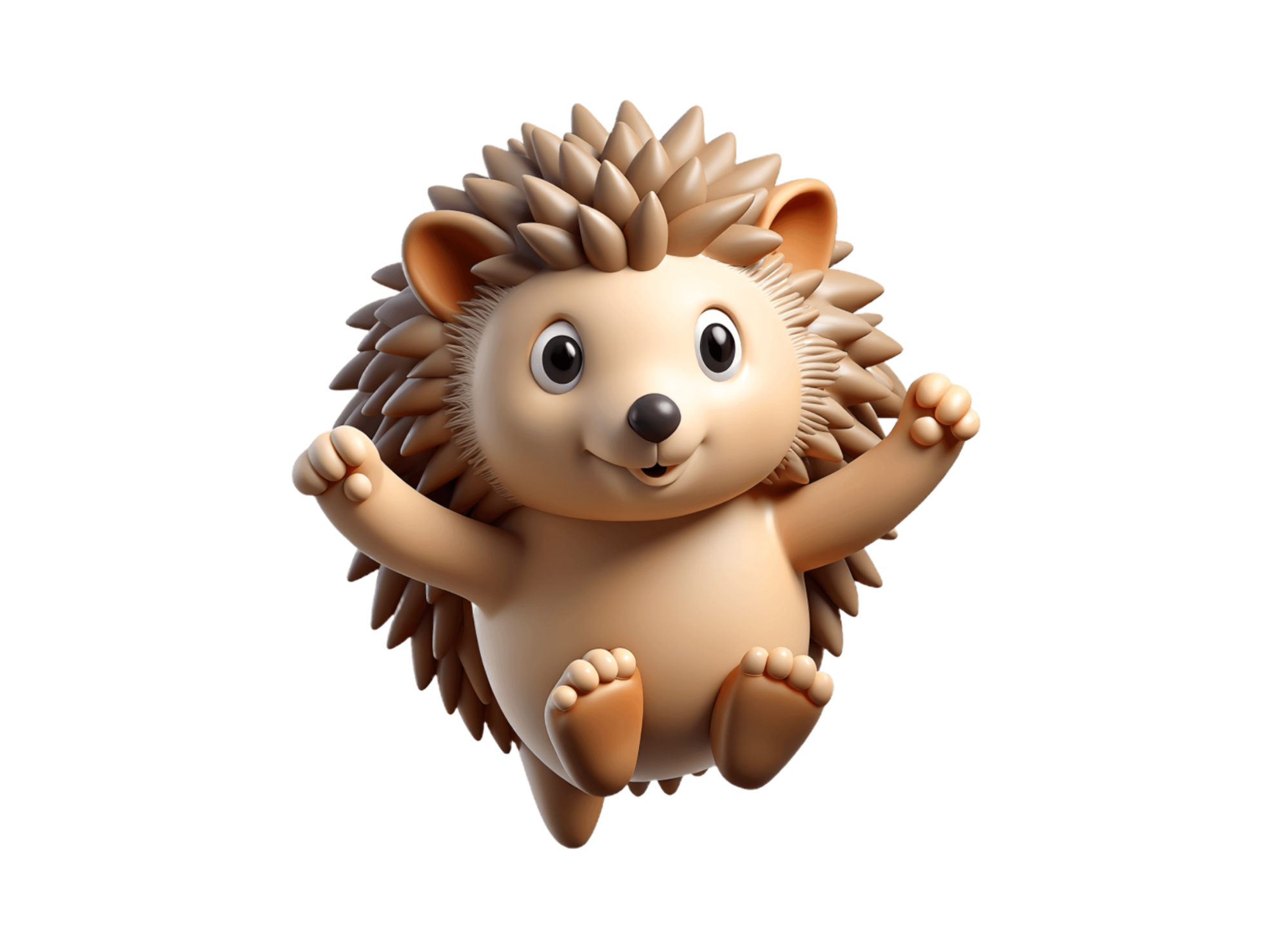 Colorful cartoon animal illustration with playful expression