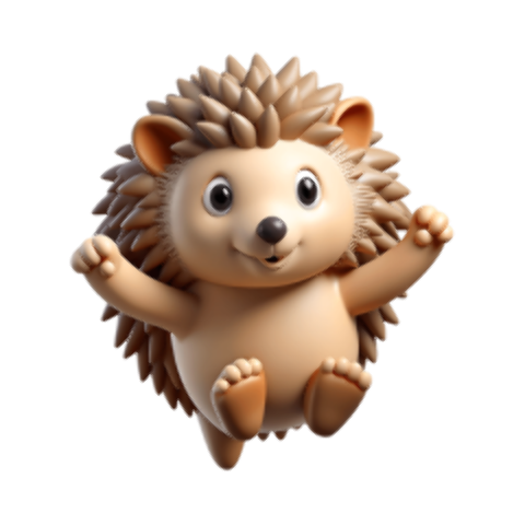 Vibrant animal character illustration, perfect for projects