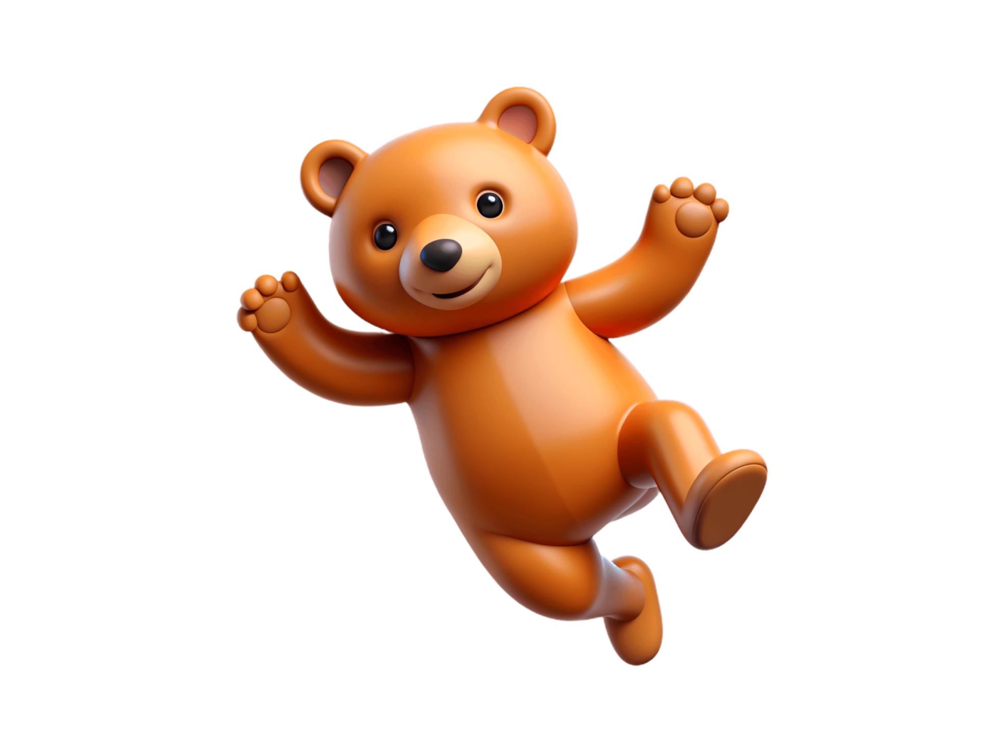Cute cartoon animal with joyful expression and bright colors