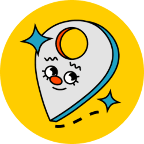 Flat style animated sticker of a coffee cup