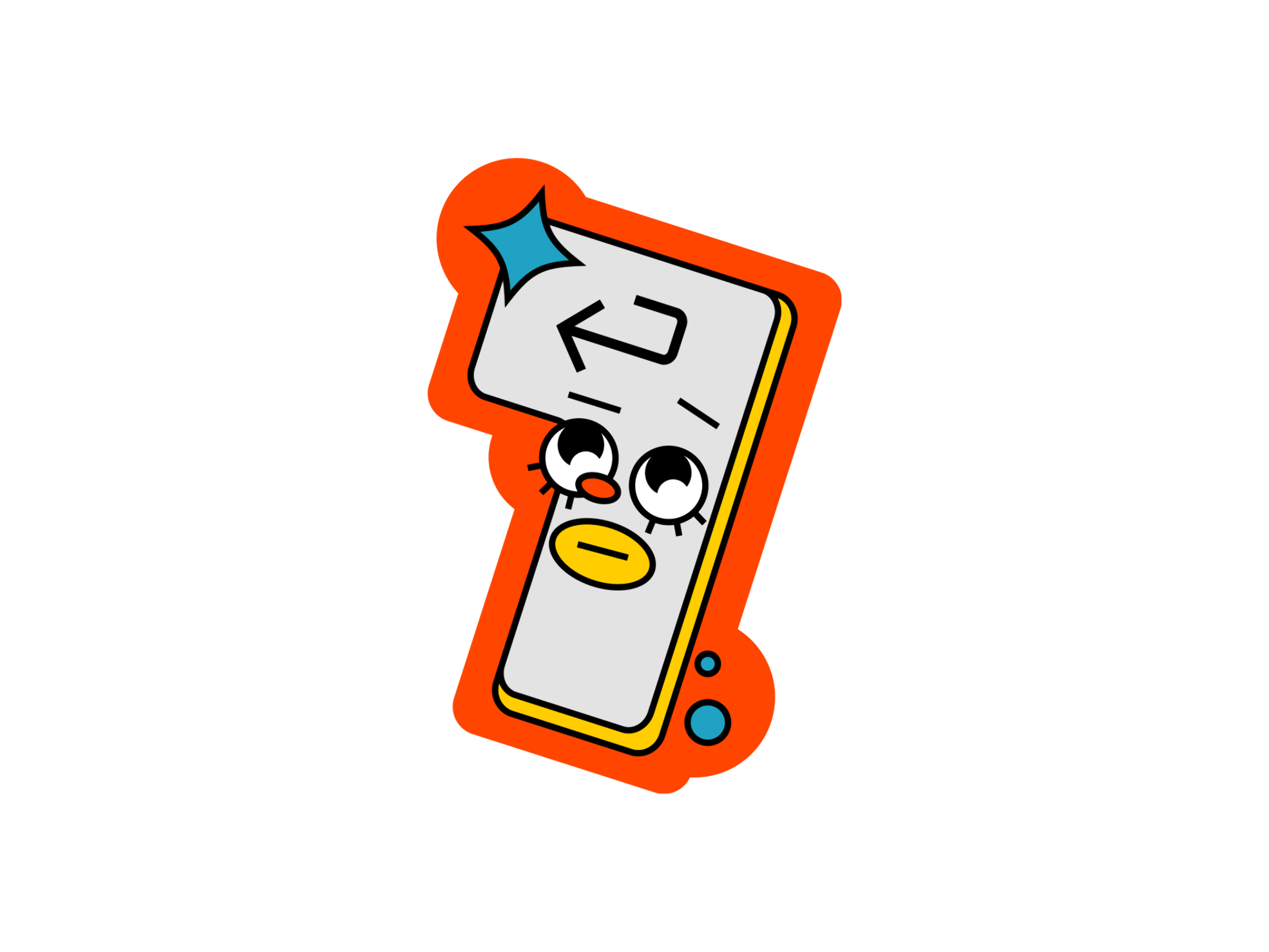 Lifestyle-themed animated sticker of a bicycle