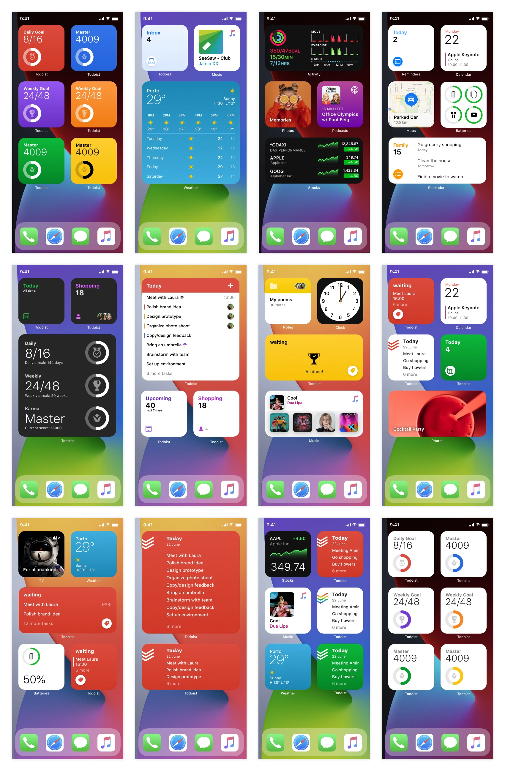 Apple Widgets UI Kit Preview 3