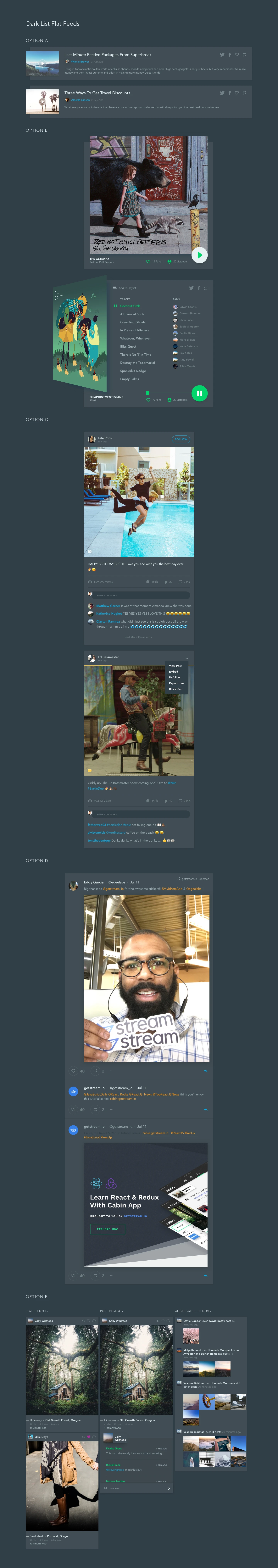 Minimalist design elements in the Based Feed UI Kit