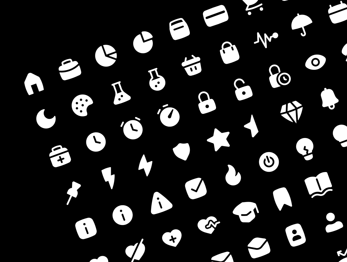 Collage of Basil icons in different categories