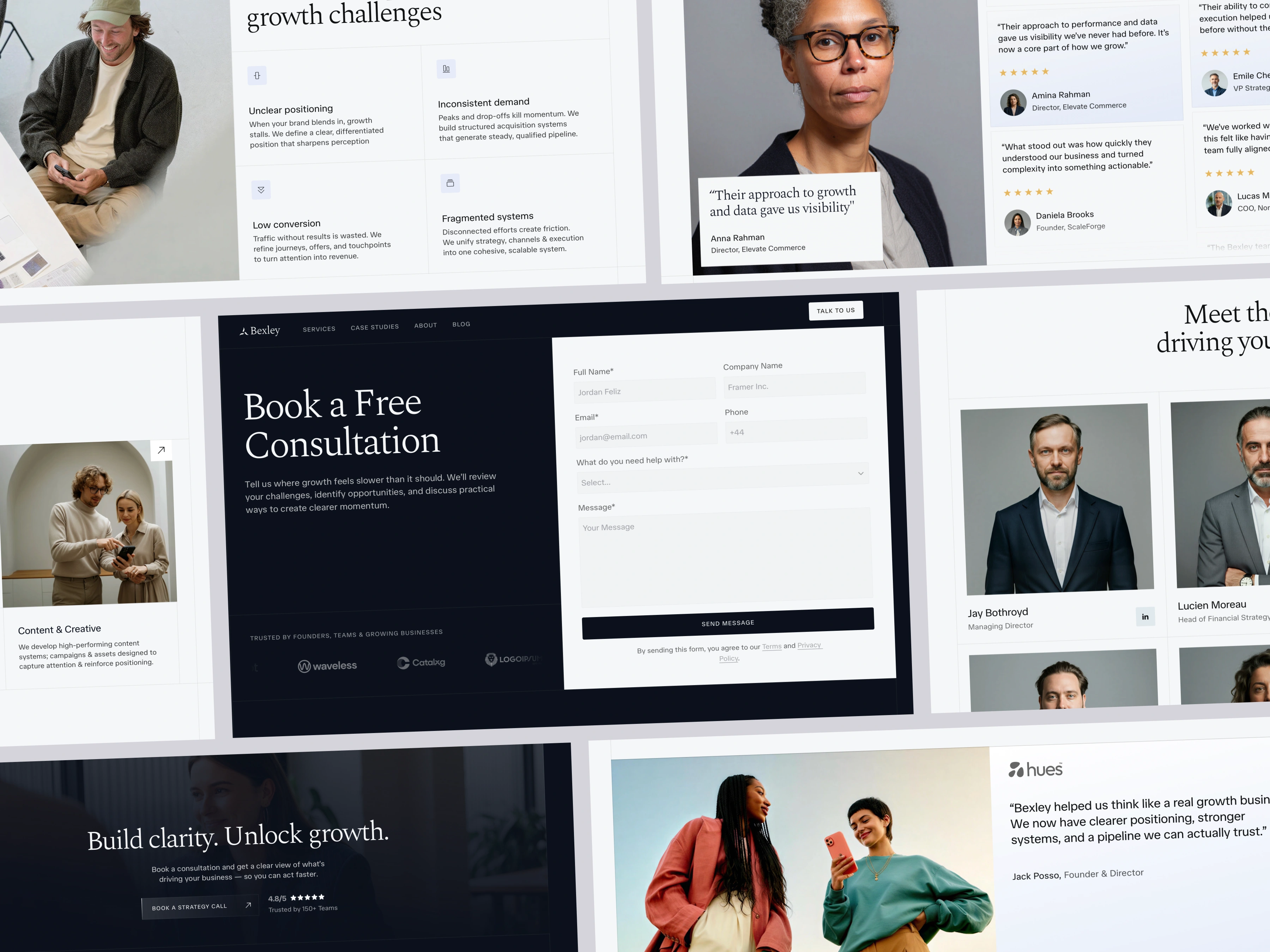 Bexley SaaS company design preview