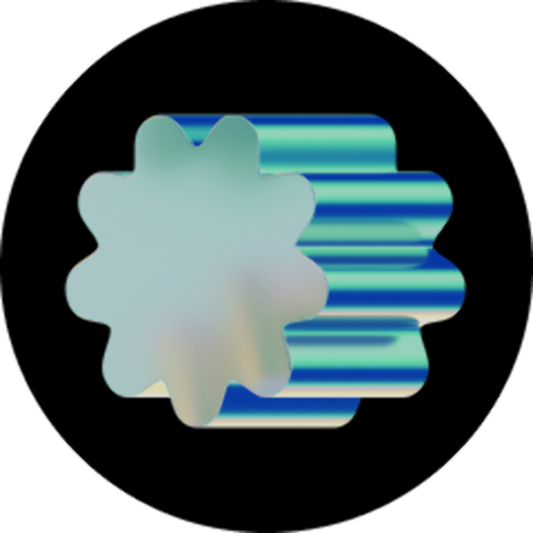 Colorful 3D shapes showcasing gradient textures