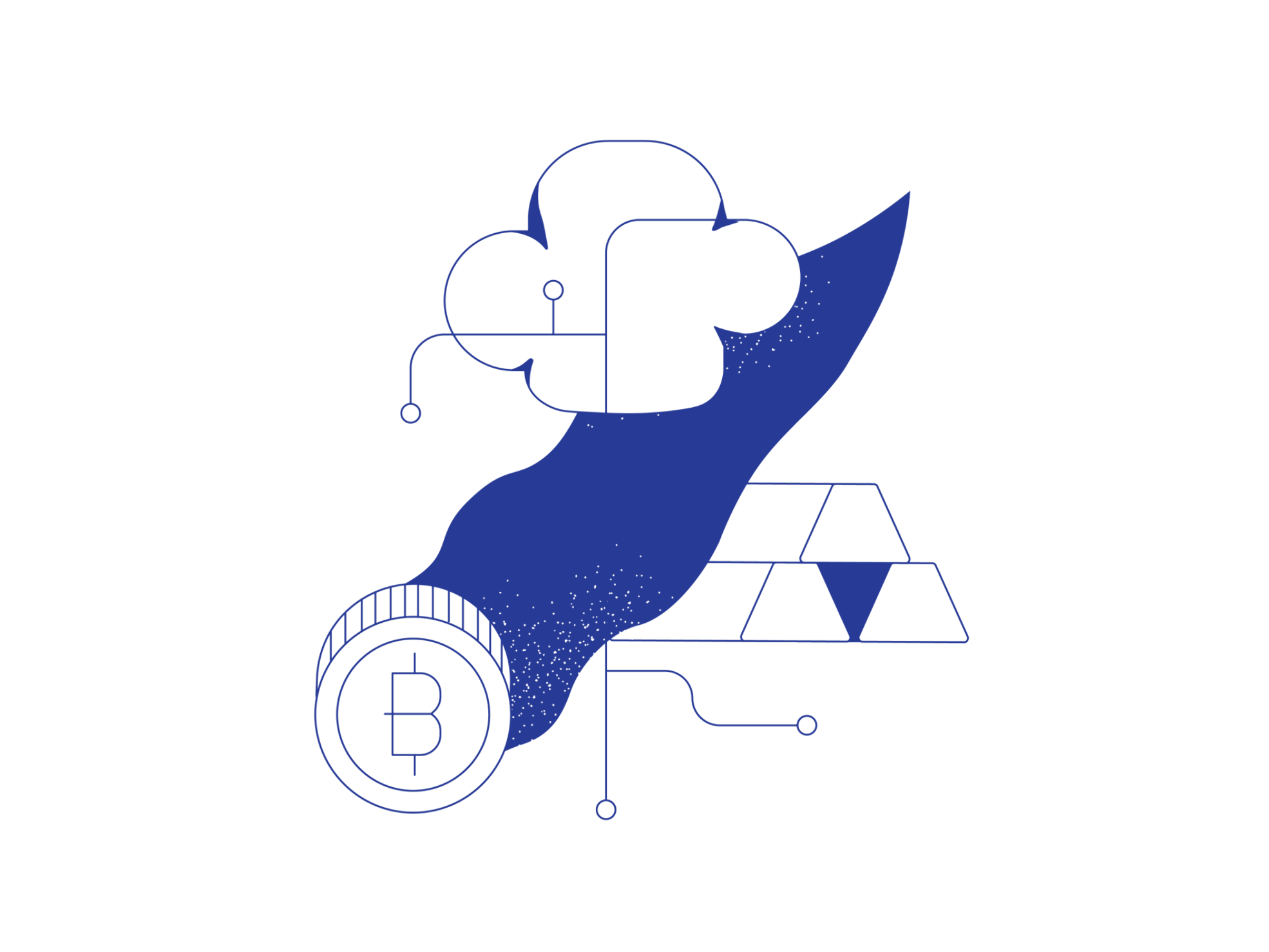 Blueshift illustration 4 with abstract design