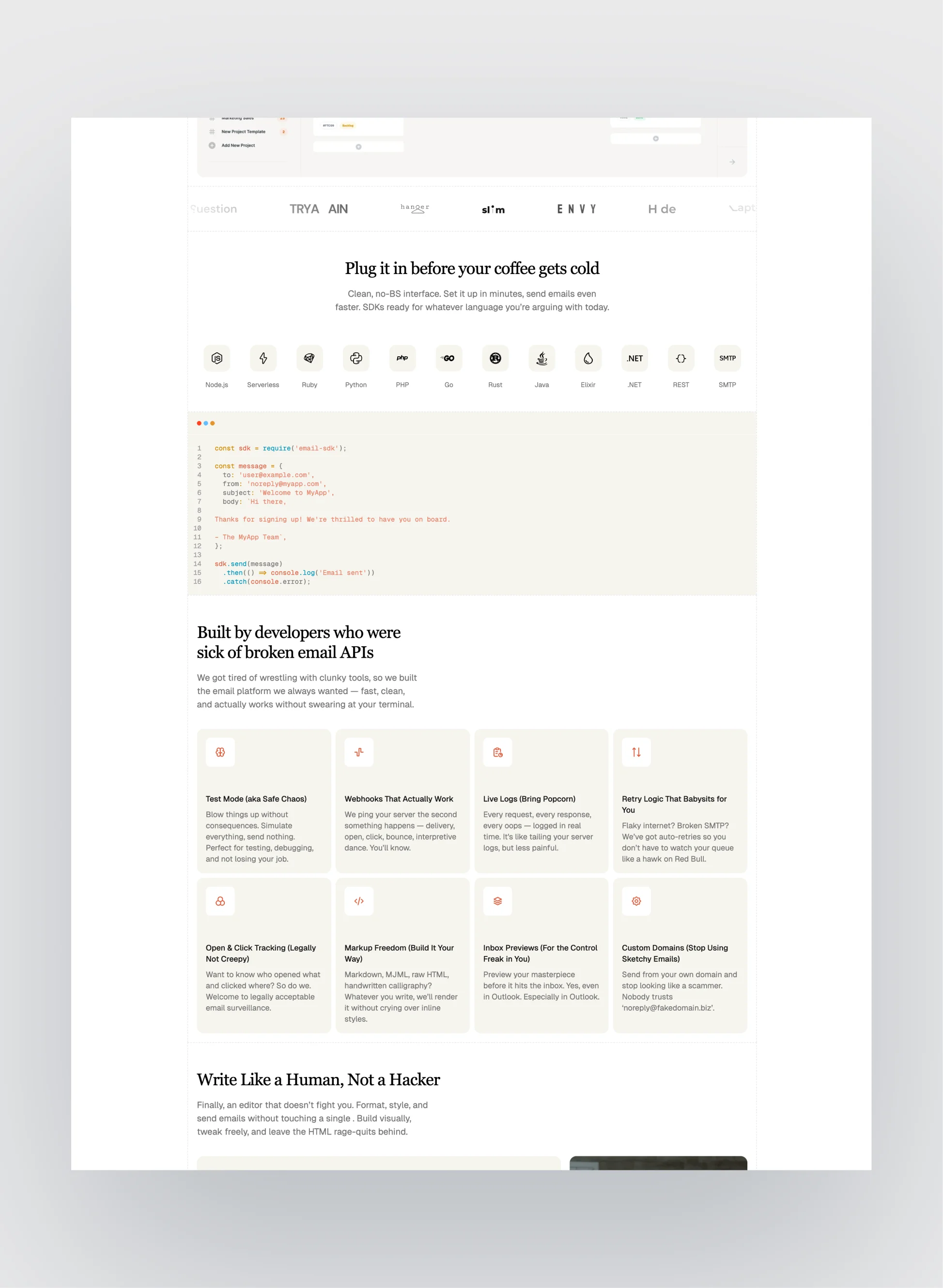 Brightlight template's responsive layout