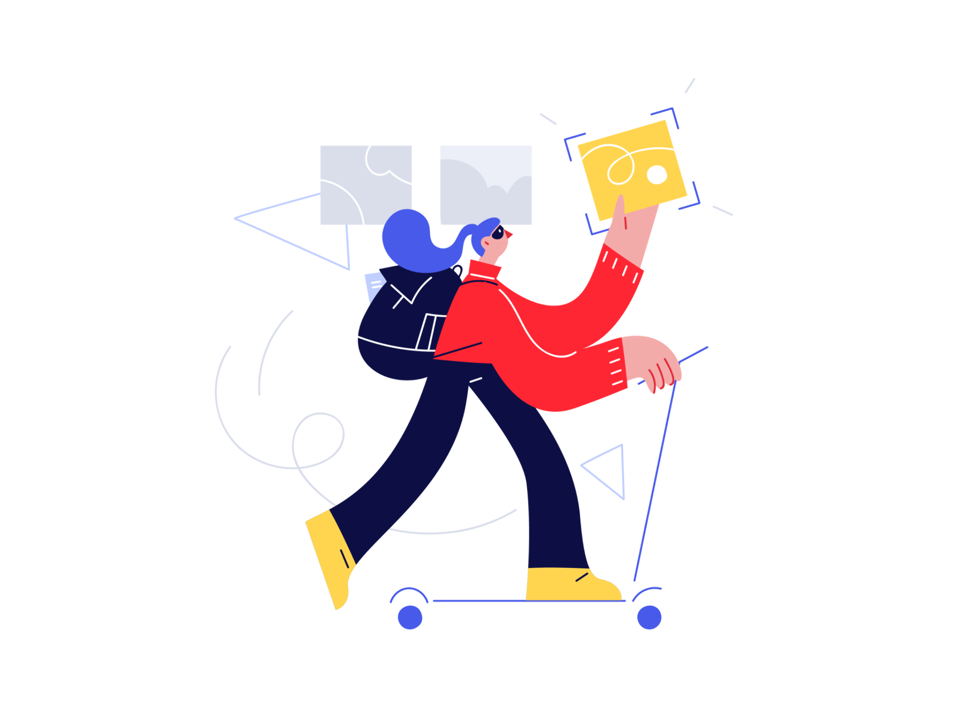Modern workflow illustration showcasing project management.