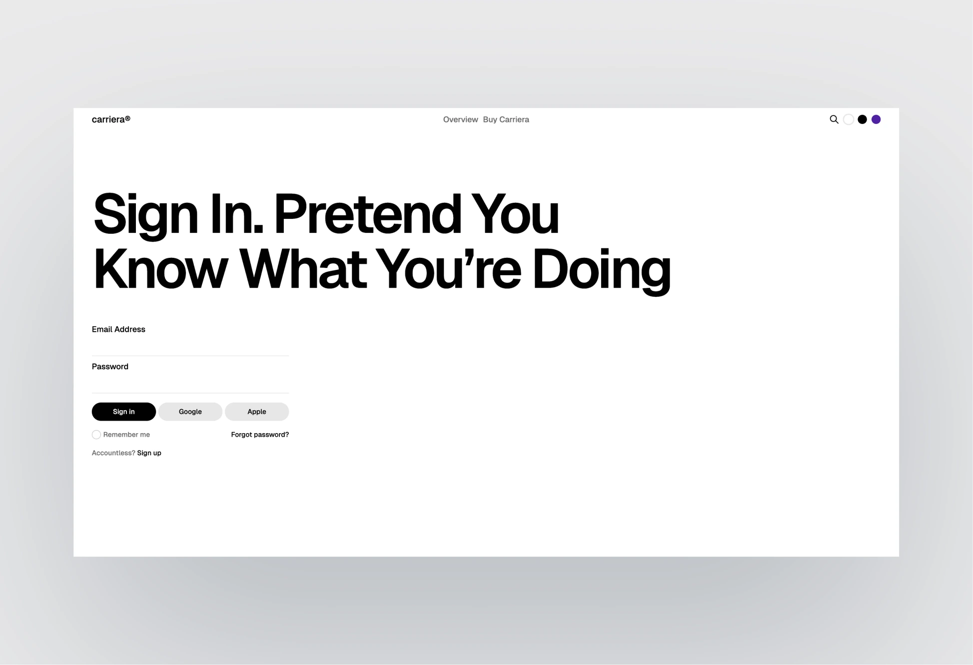 Footer section of Carriera job board template