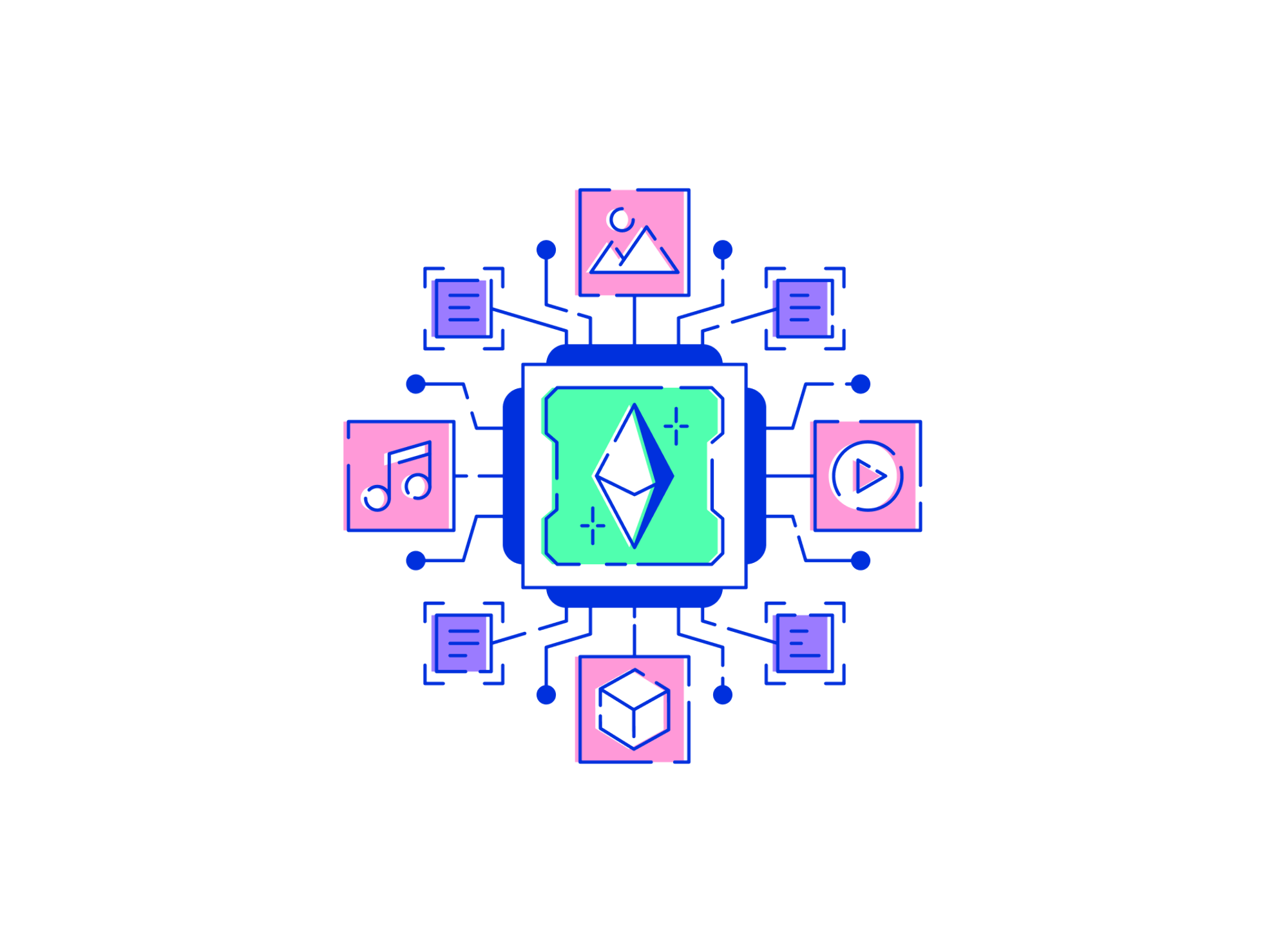 Stylized NFT design illustration