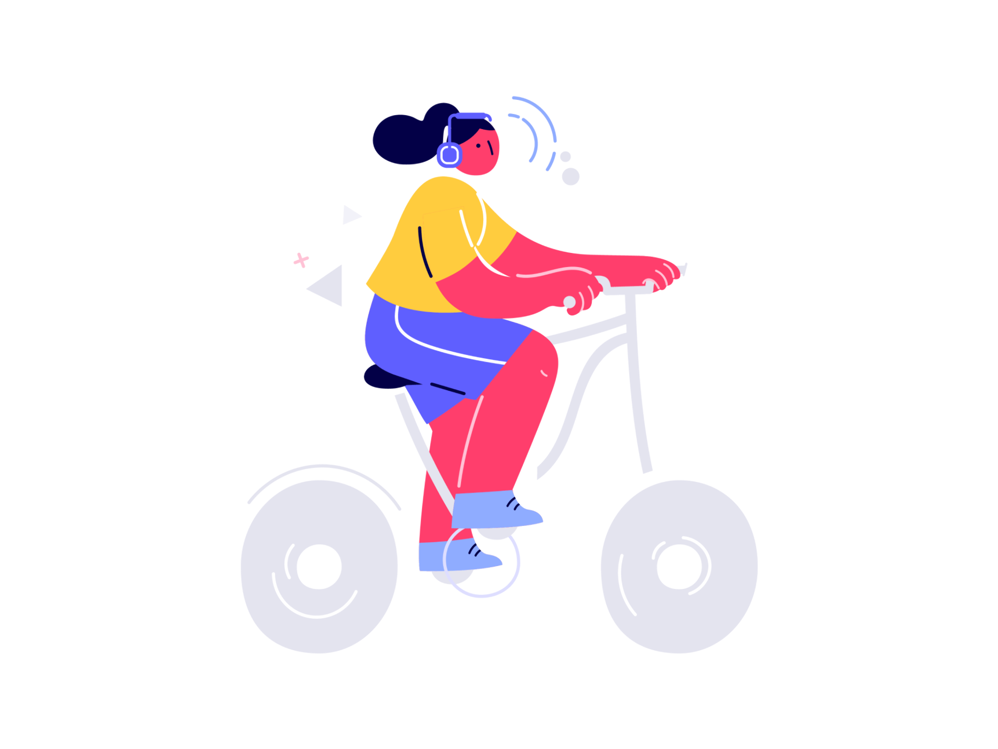 Control outline style character illustration