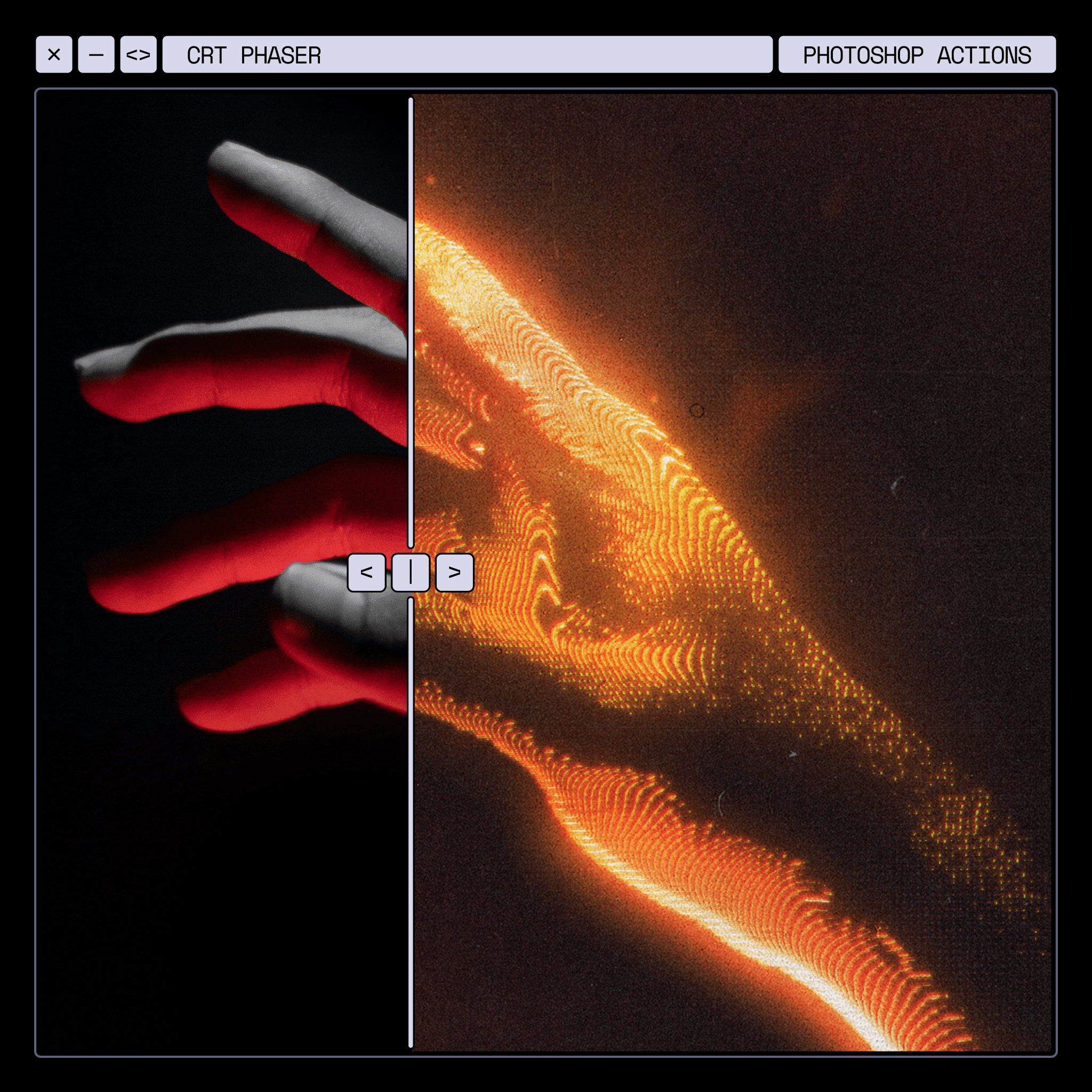 Artwork example using CRT Phaser