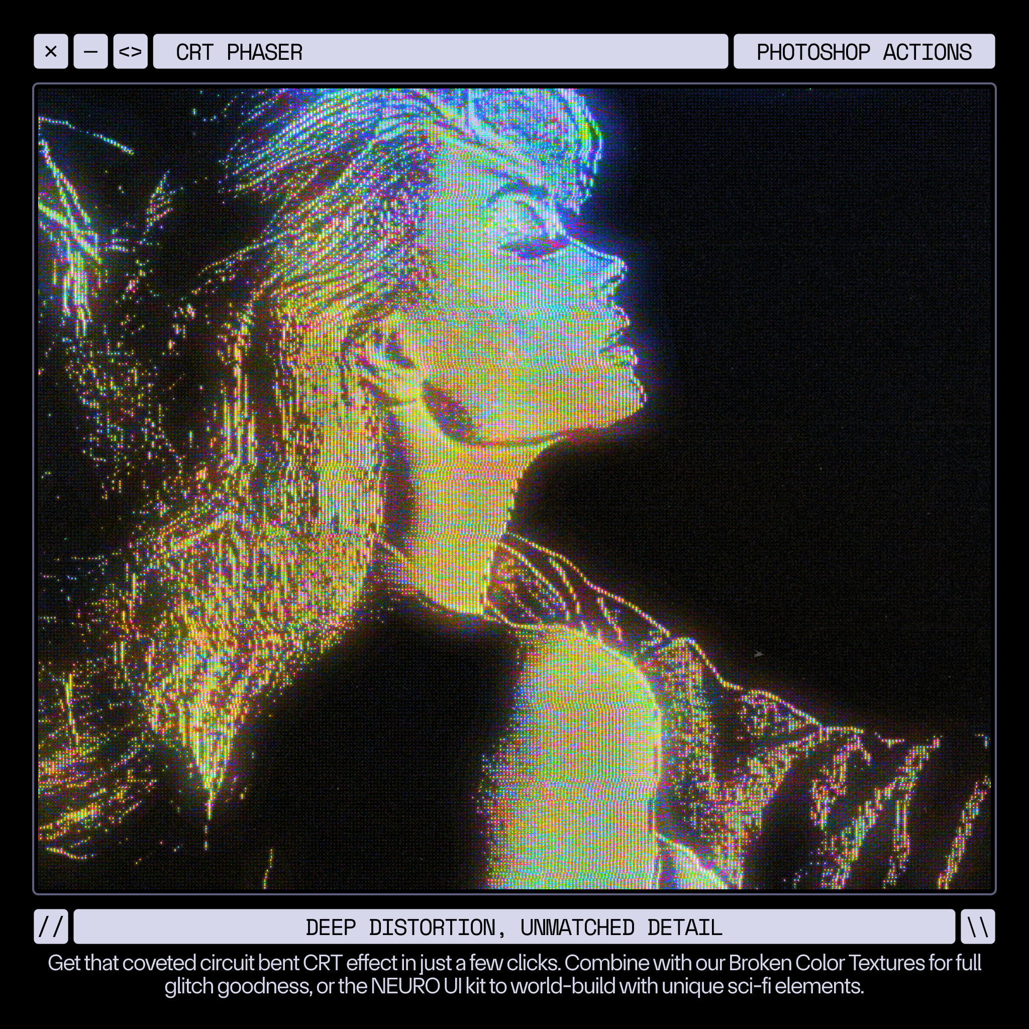Vintage CRT effect on digital design