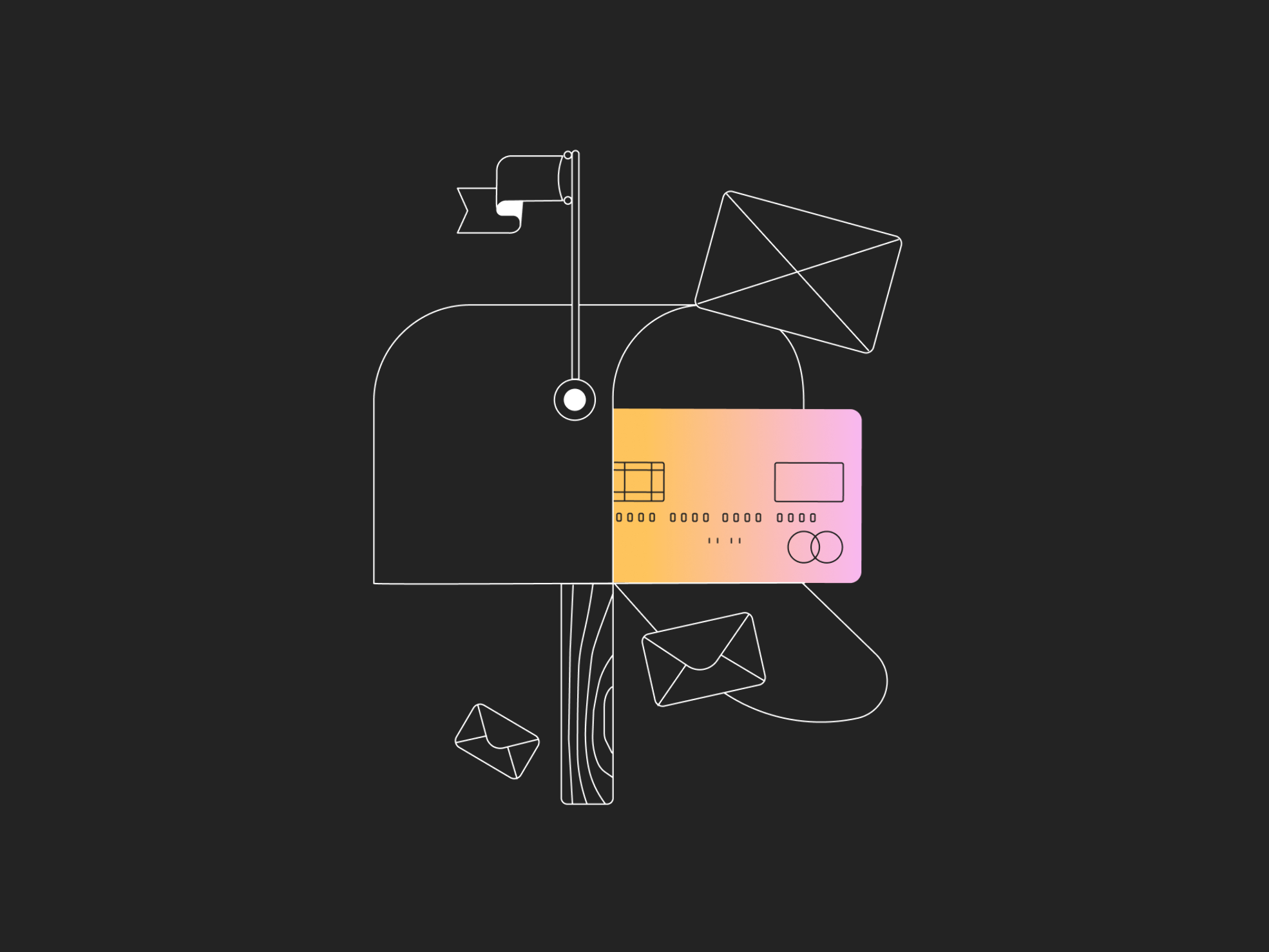 Vibrant gradient illustration for finance applications