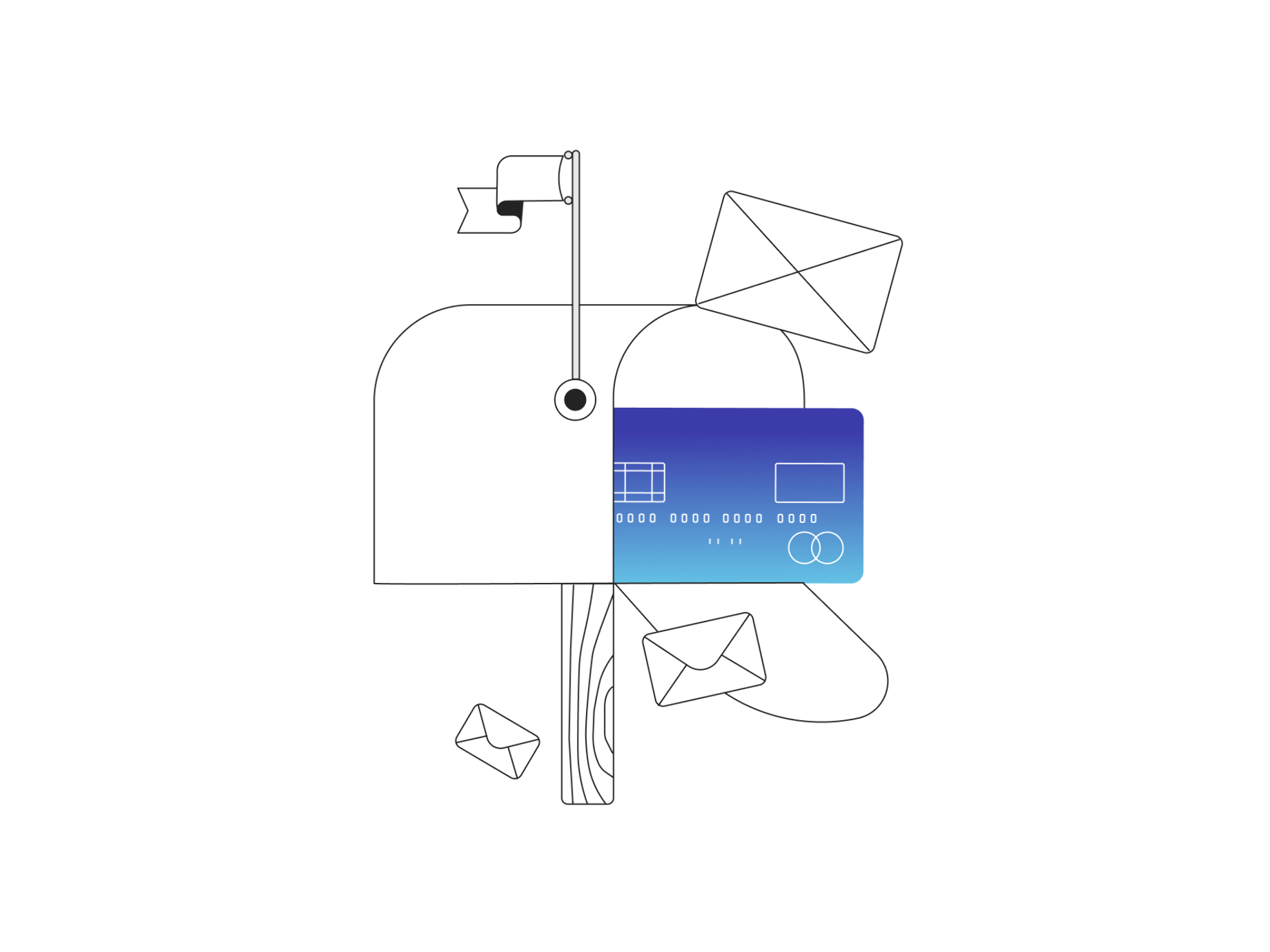 Versatile illustration suitable for mobile and web designs