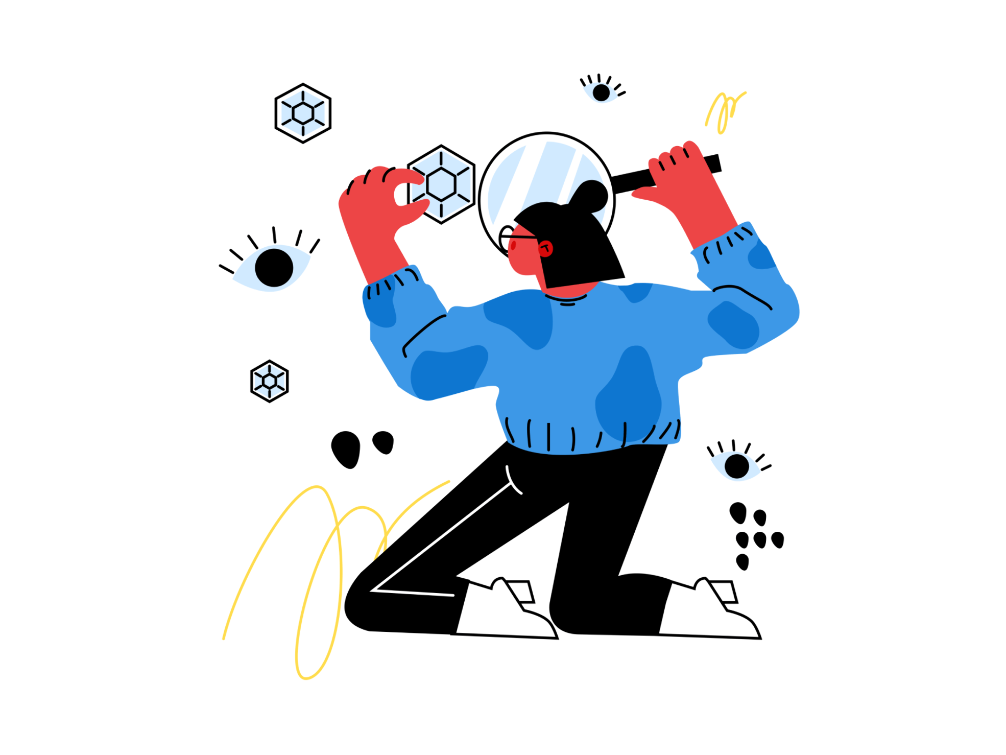 Fun and engaging illustration showcasing Danish elements