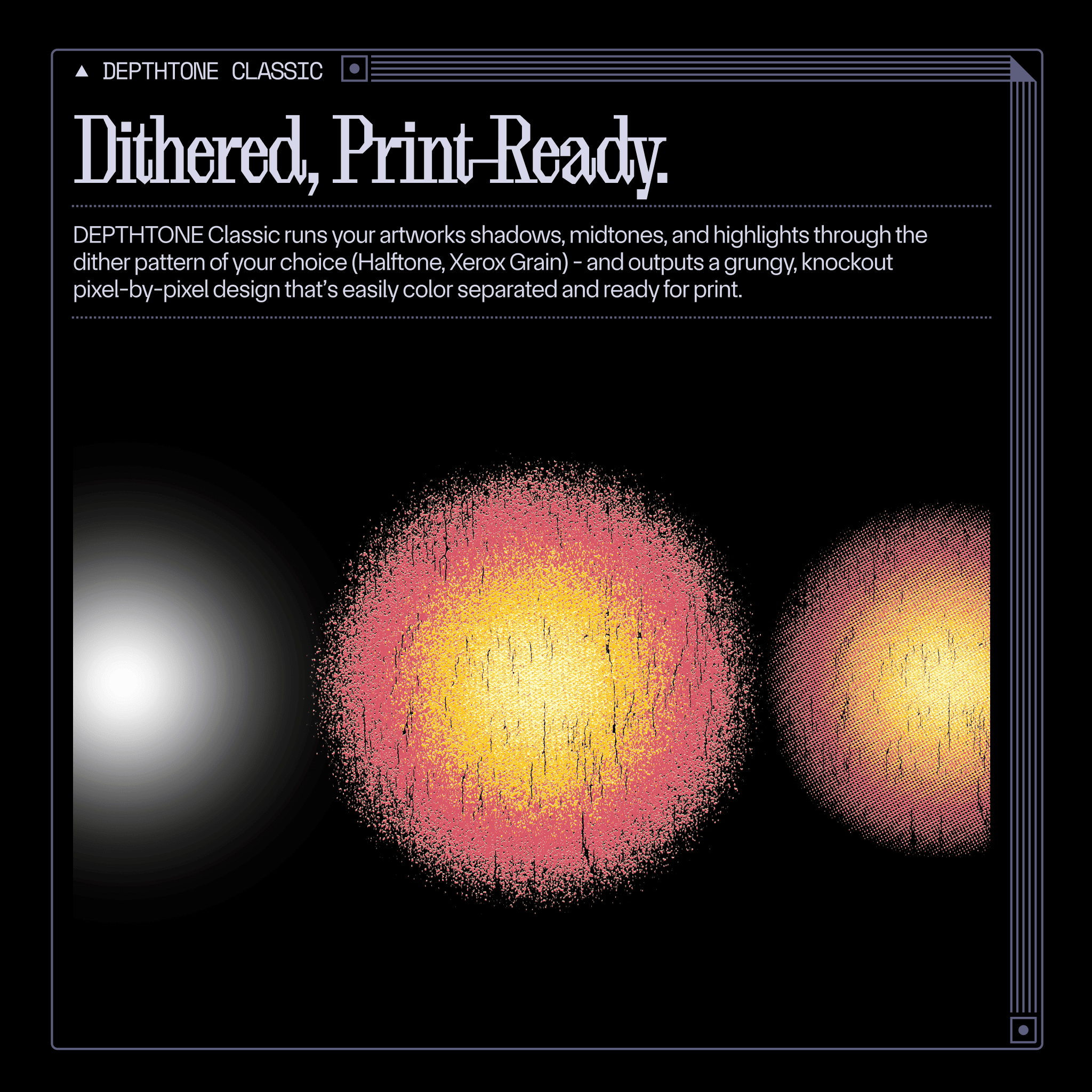 Real-time halftone design effect view
