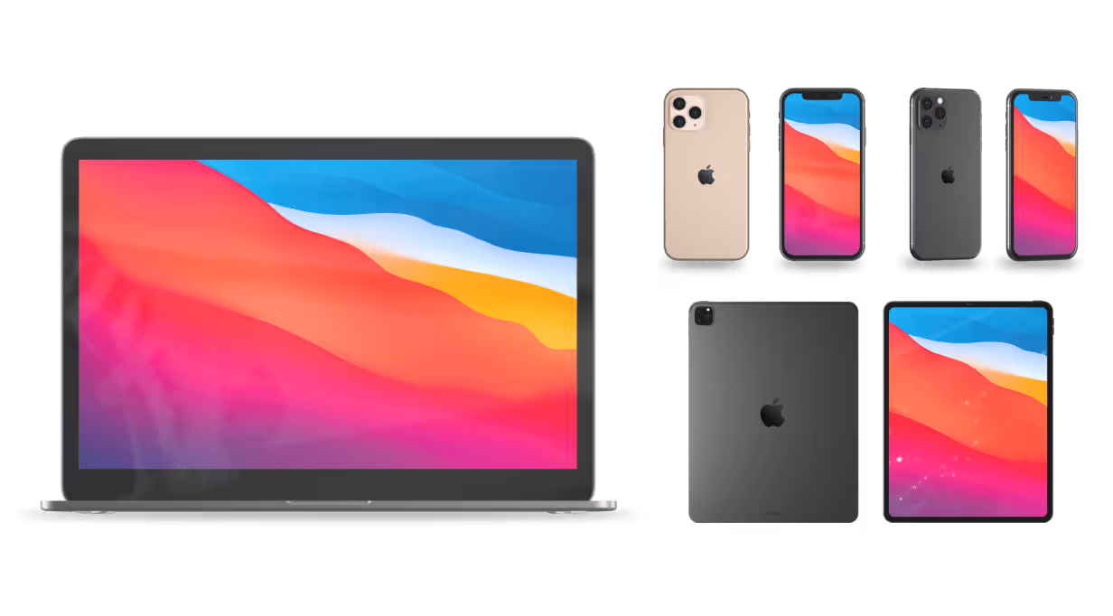 iPad Pro mockup showcasing an app design