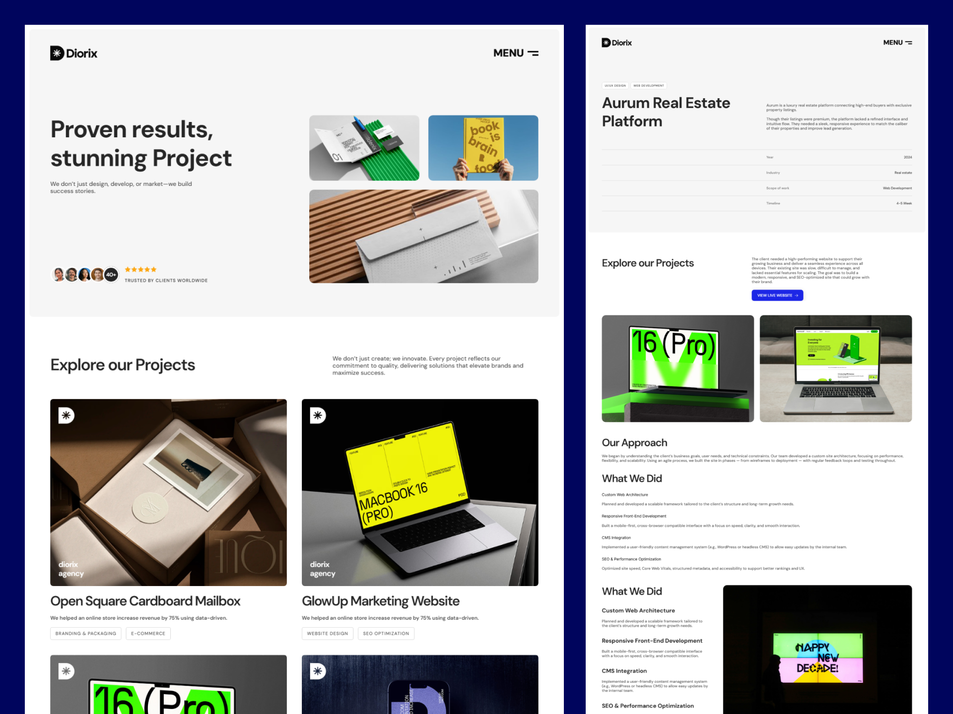 Diorix case studies showcase