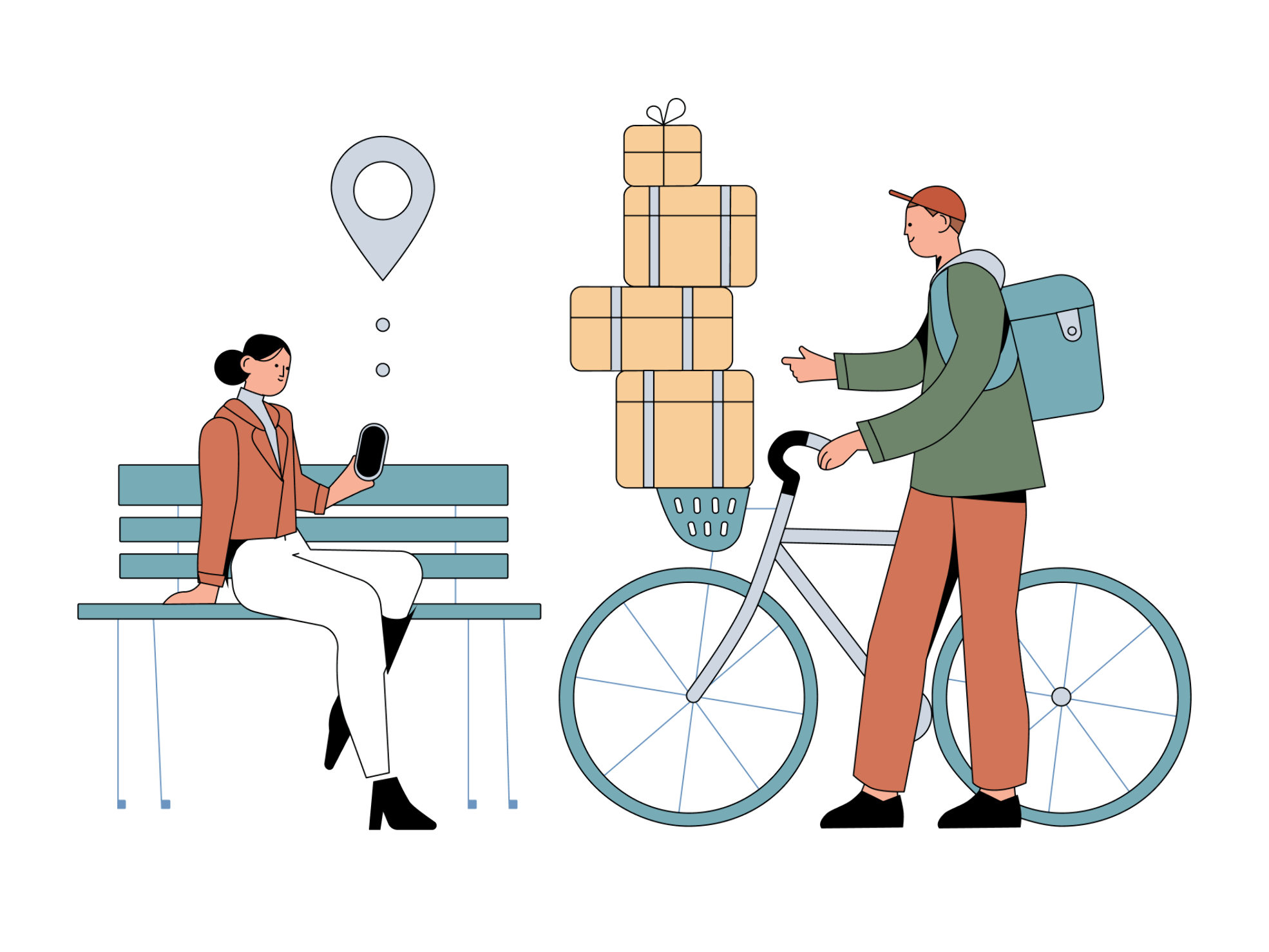 Vector design depicting mobile shopping