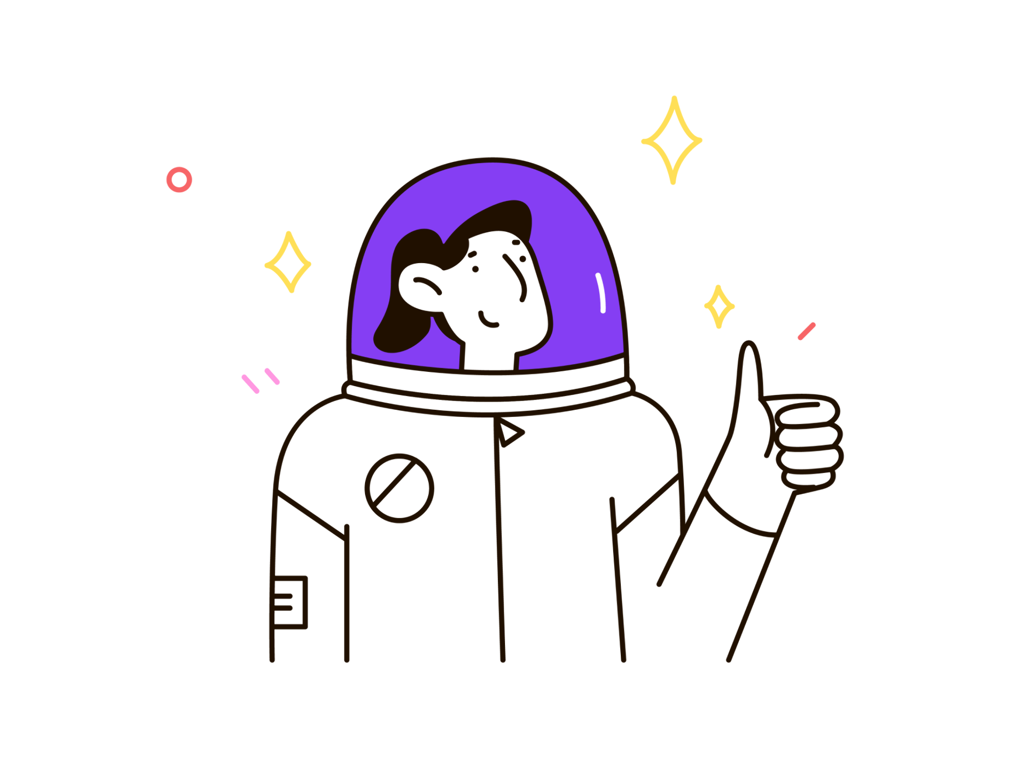 Playful illustration of characters engaged in leisure activities