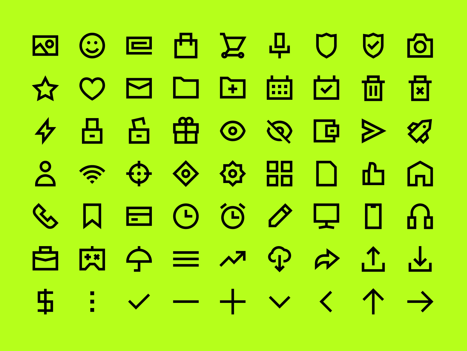 Edge icon set preview