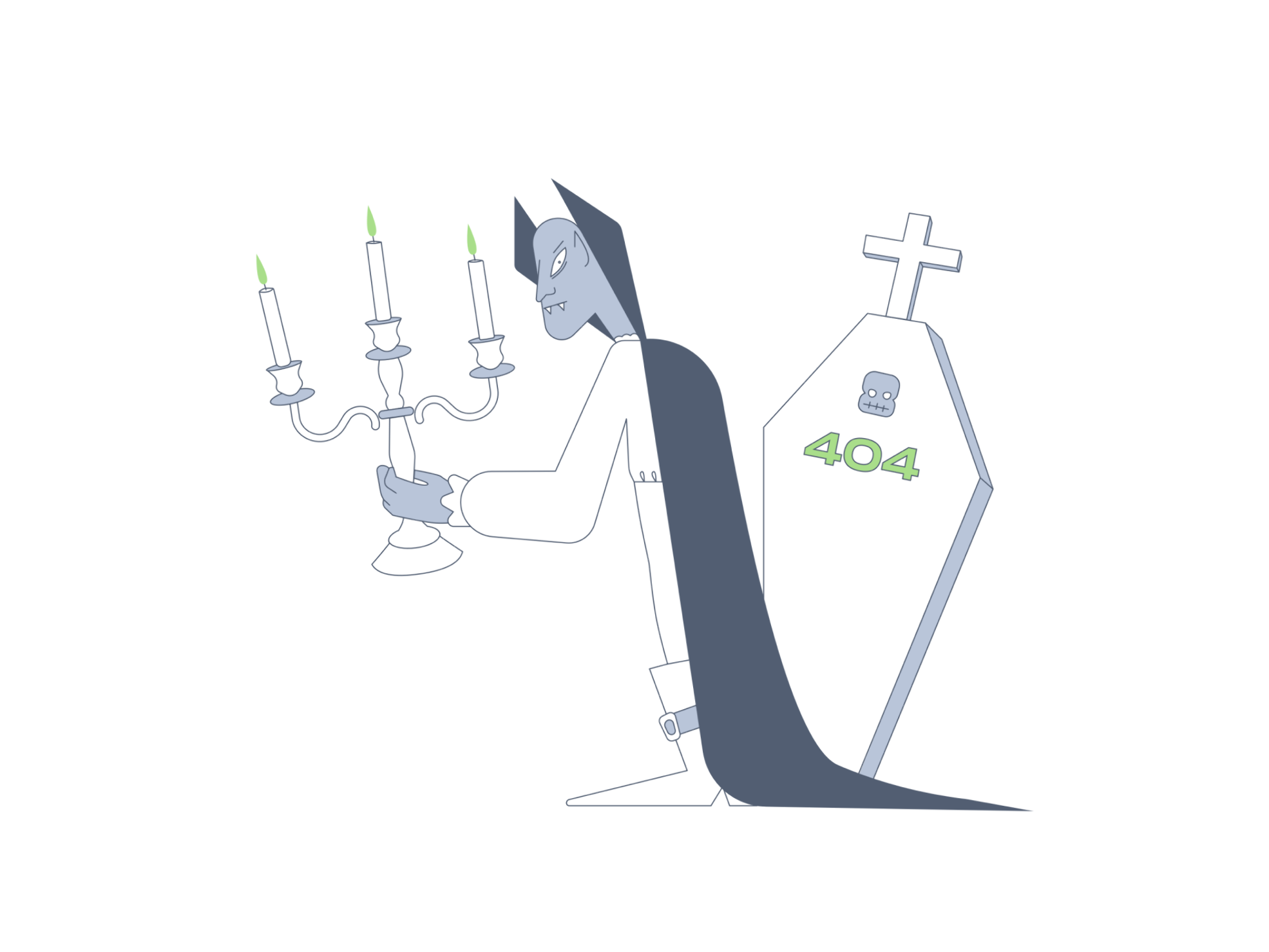 Vector illustration of an adorable character for error page