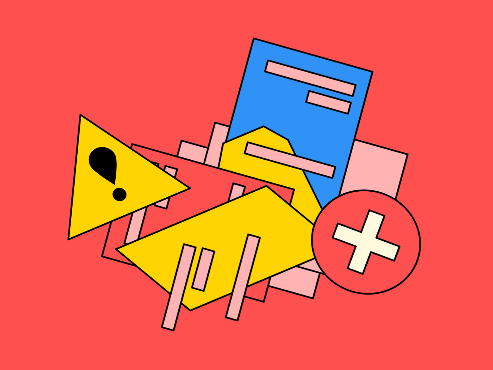 Colorful illustration depicting a fatal error message.