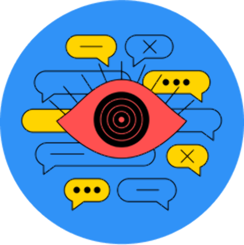Vibrant design showcasing a playful error notification.