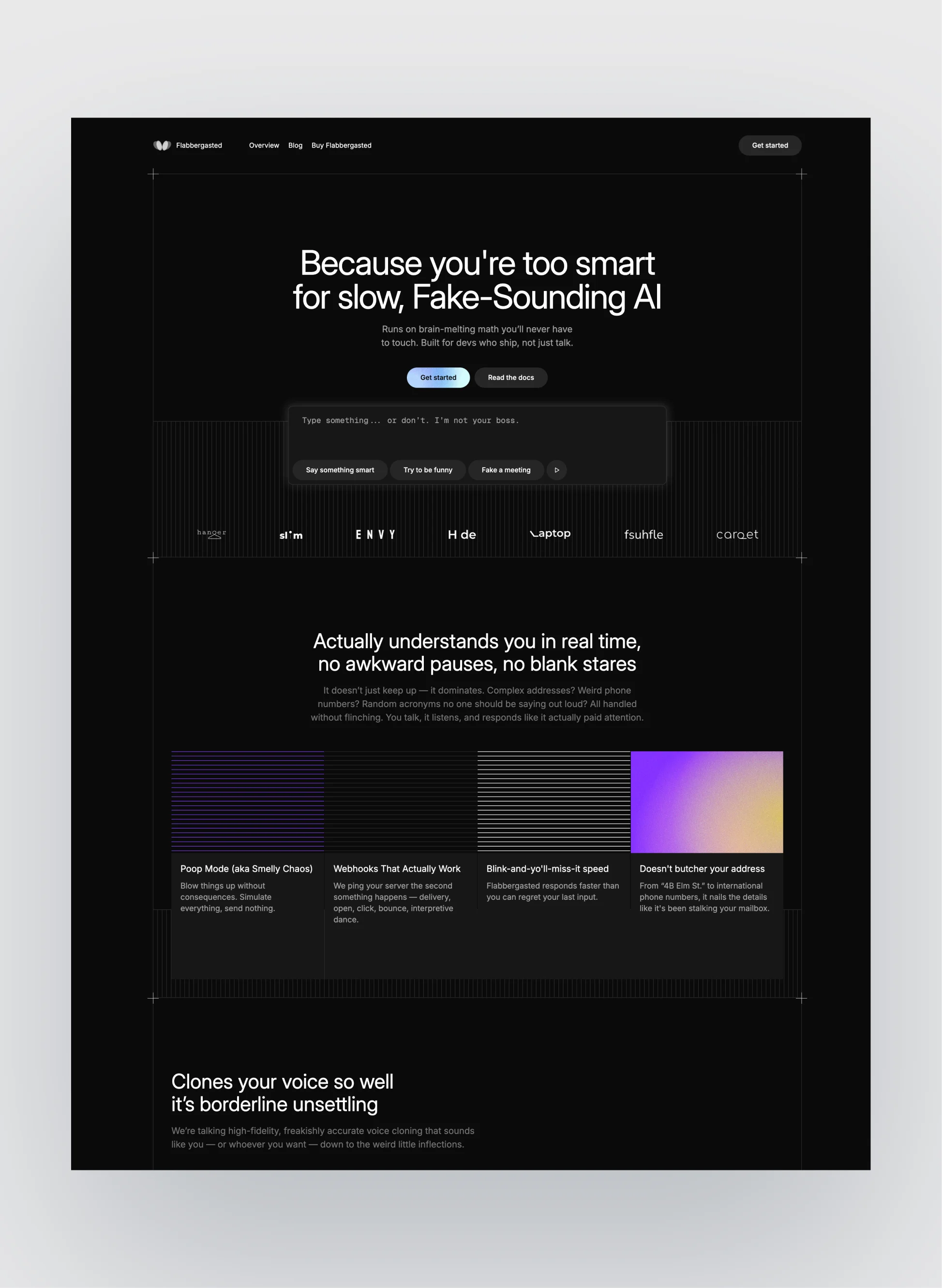 Flabbergasted responsive design showcased on different devices