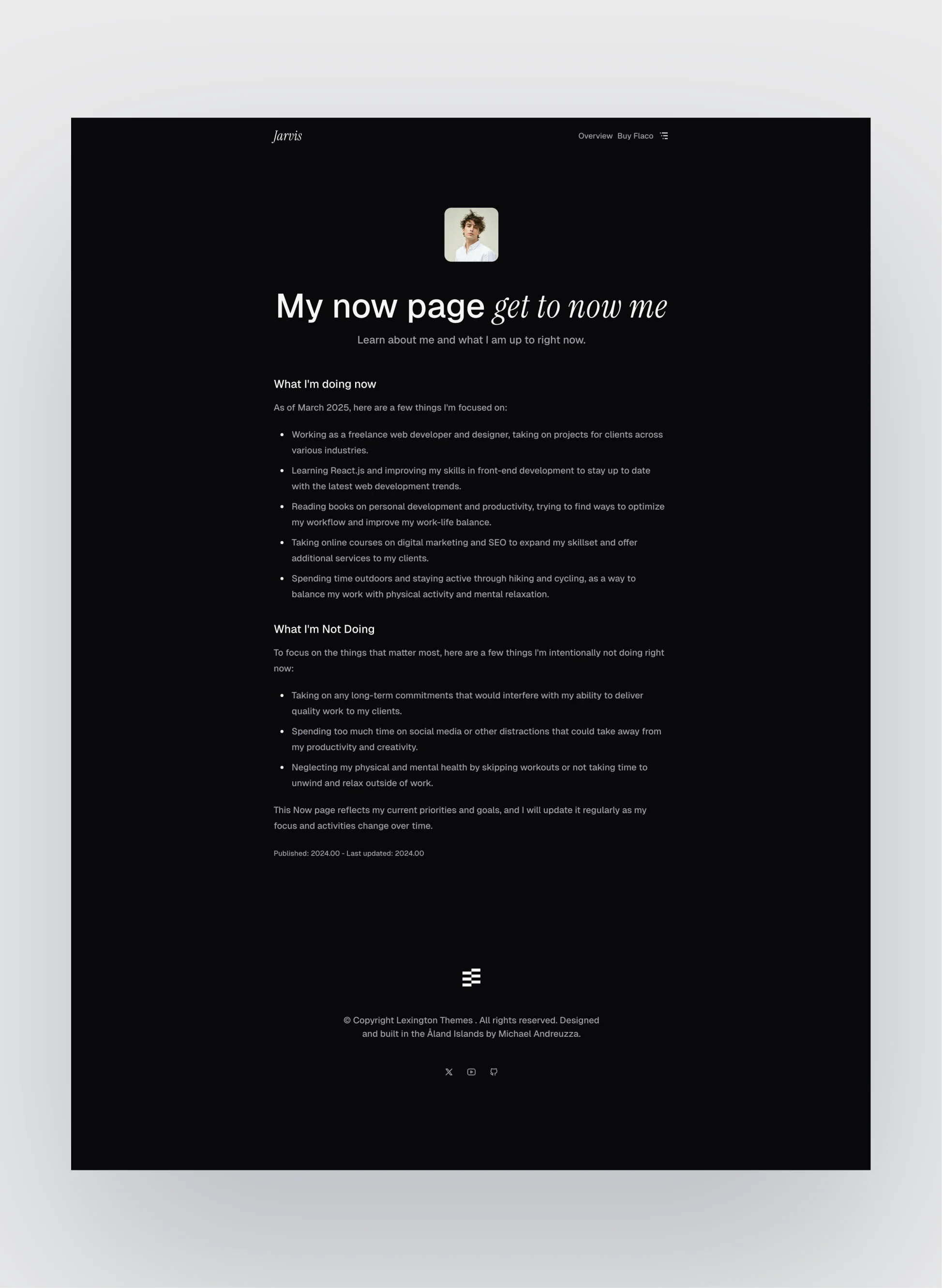 Tailwind CSS components used in Flaco template