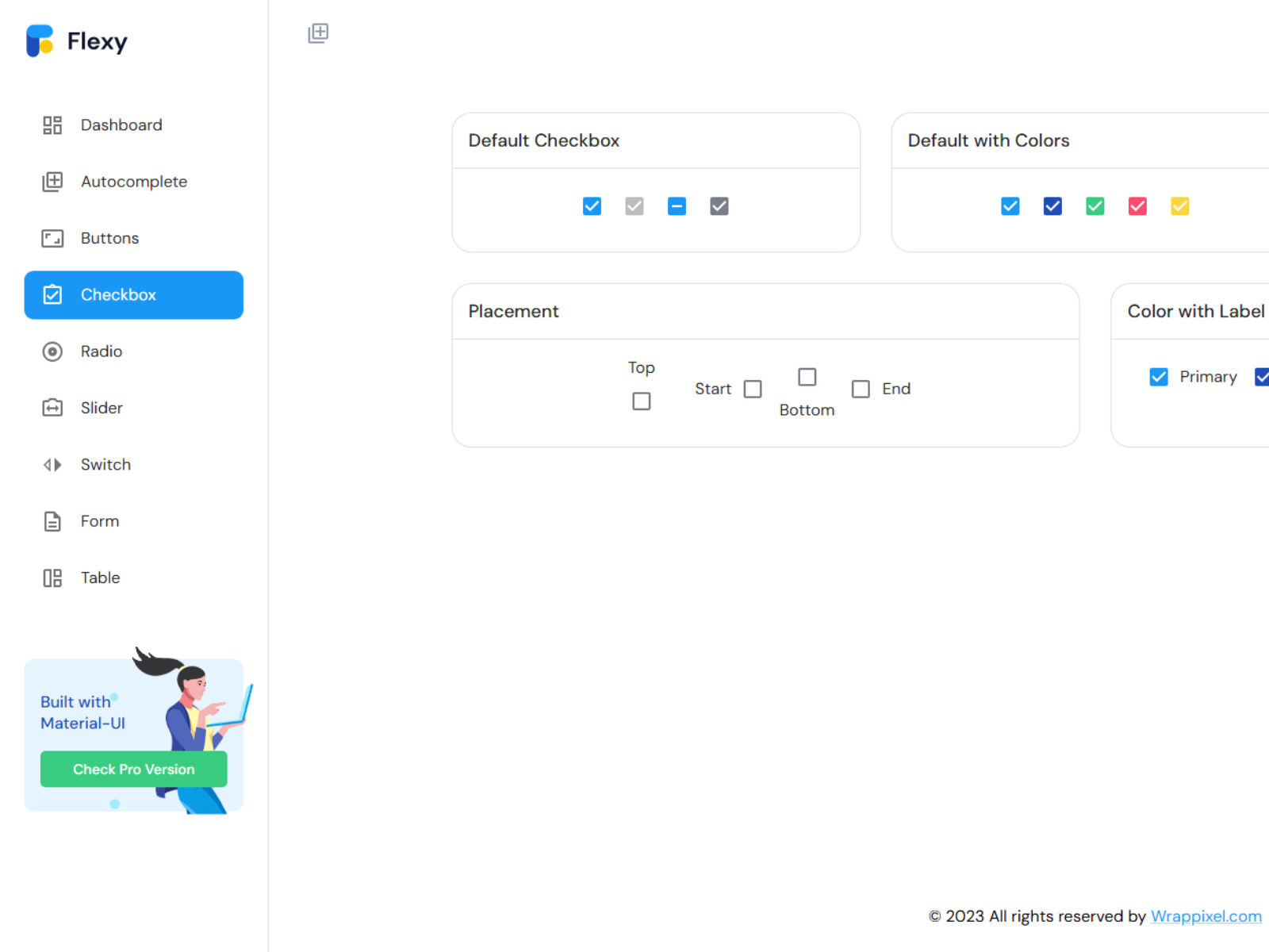 User-friendly interface of Flexy Admin Template
