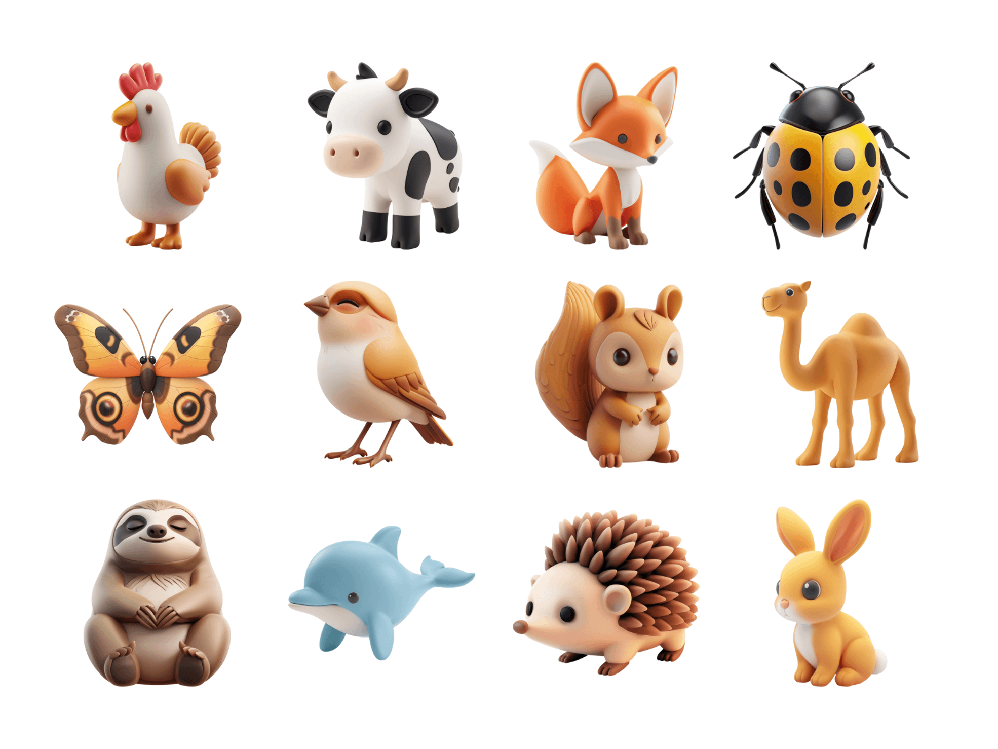 Cute 3D animal illustration 1
