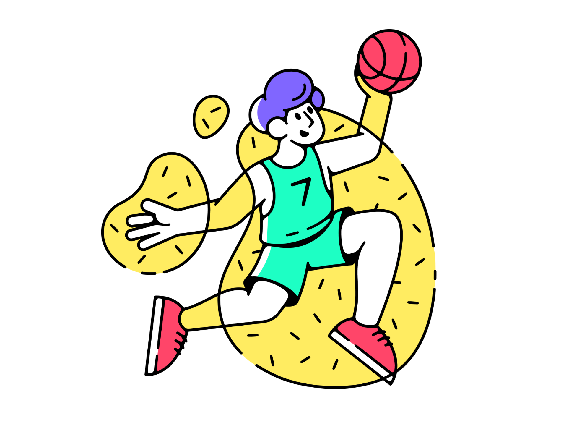 Illustration of friends spending Friday night