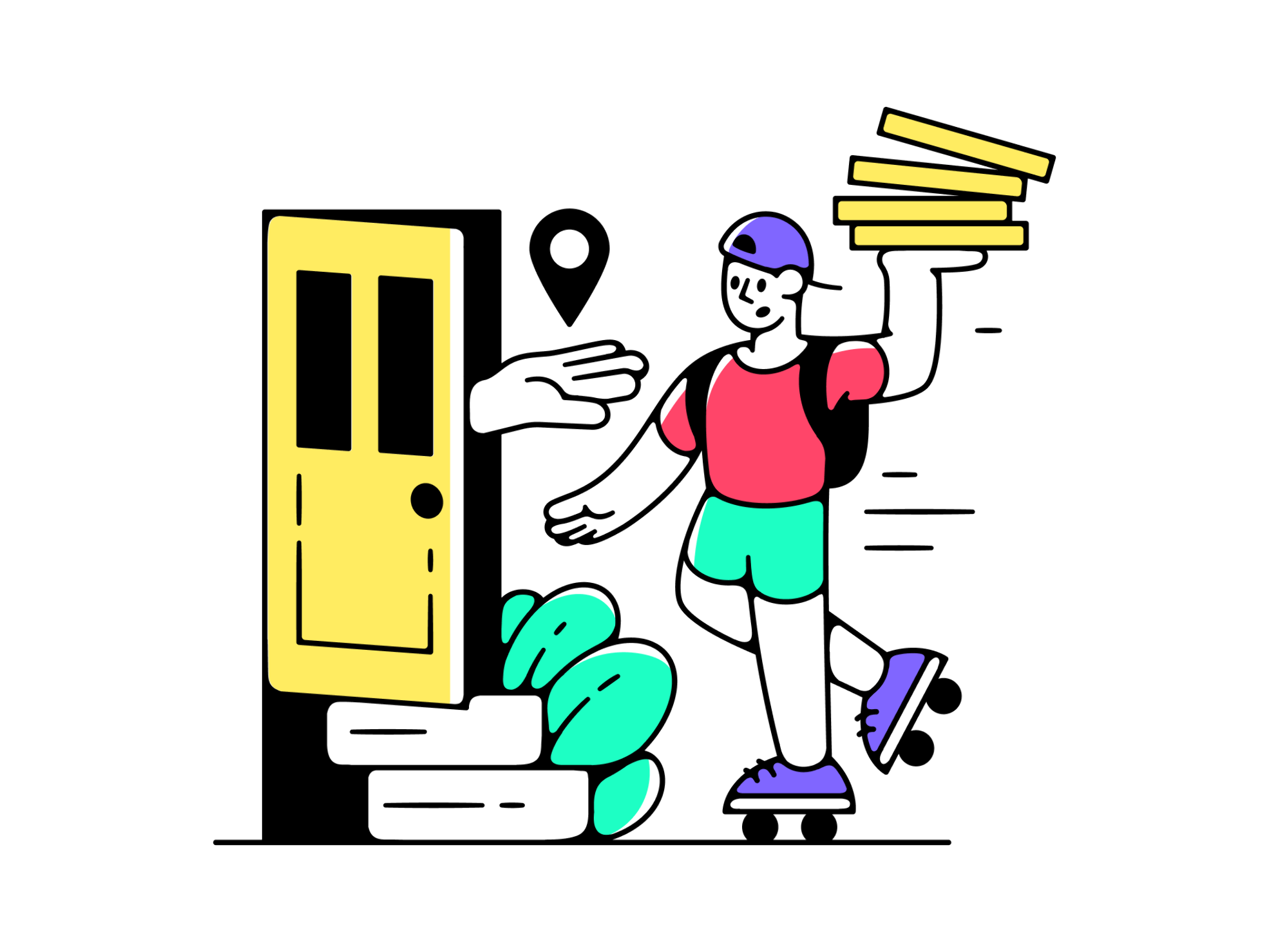Vector art of a vibrant weekend gathering