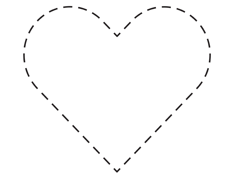 Vector illustration of a heart shape in red color.