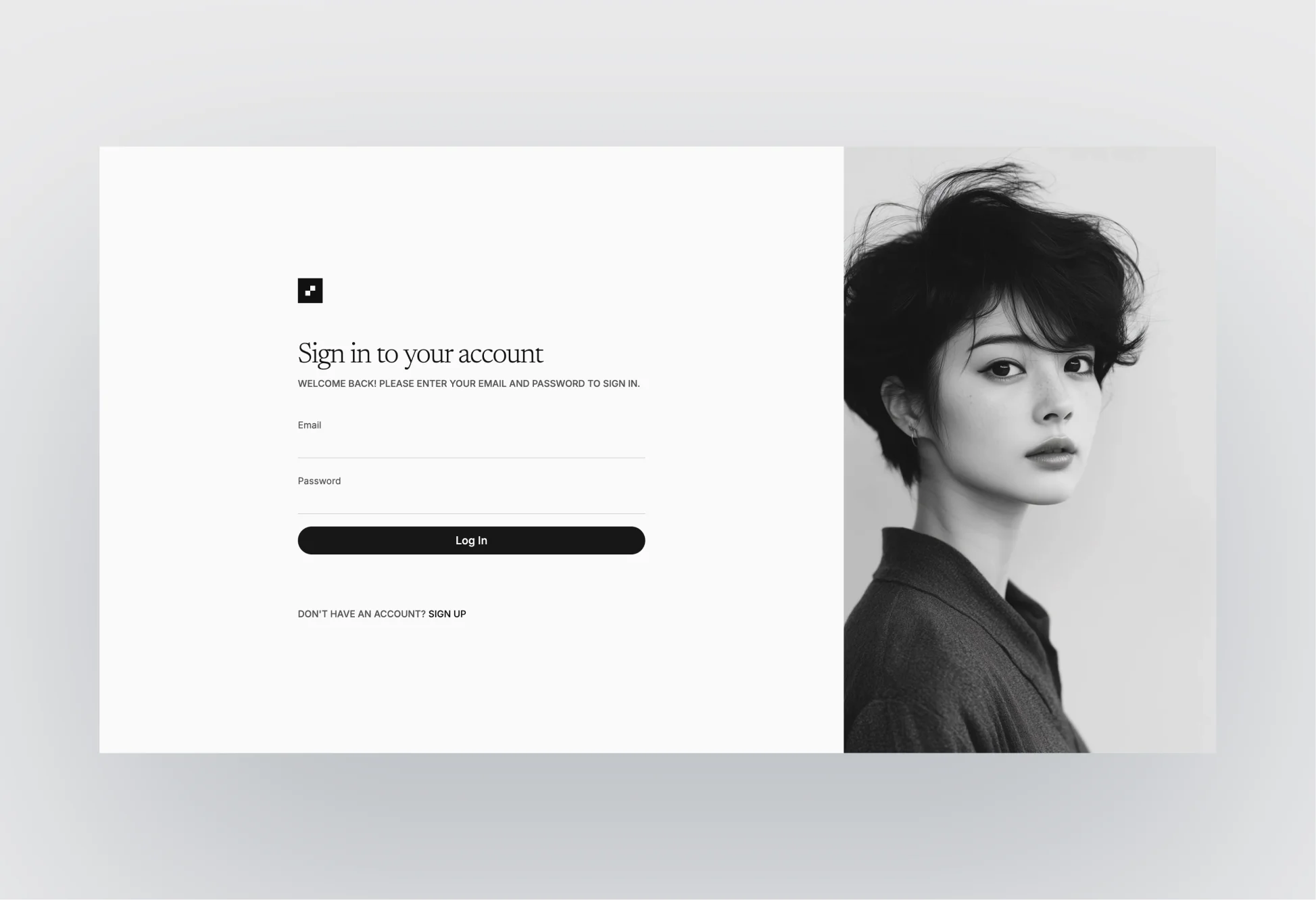 Responsive design view of Hemingway template