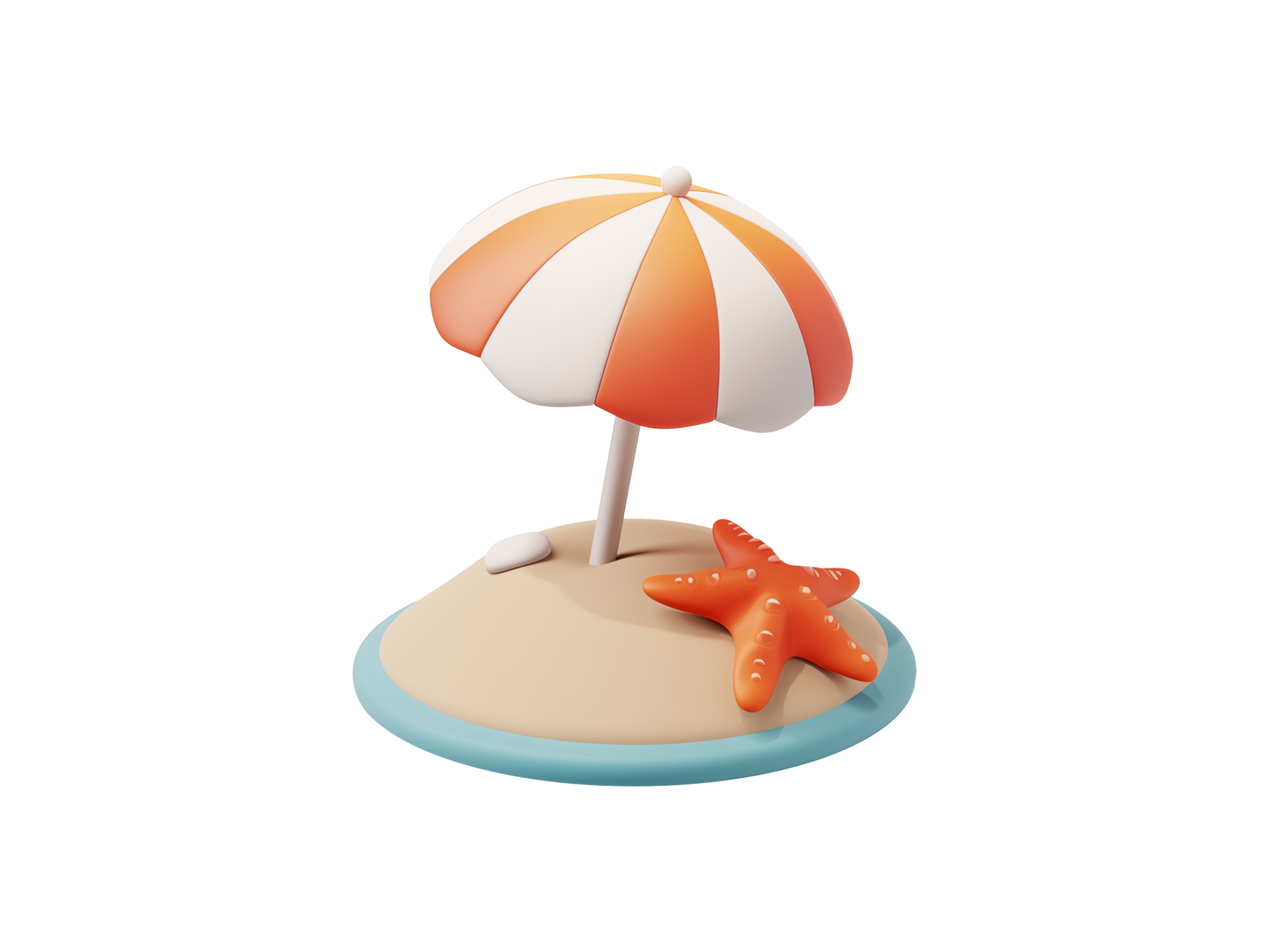 Creative 3D illustration enhancing digital media