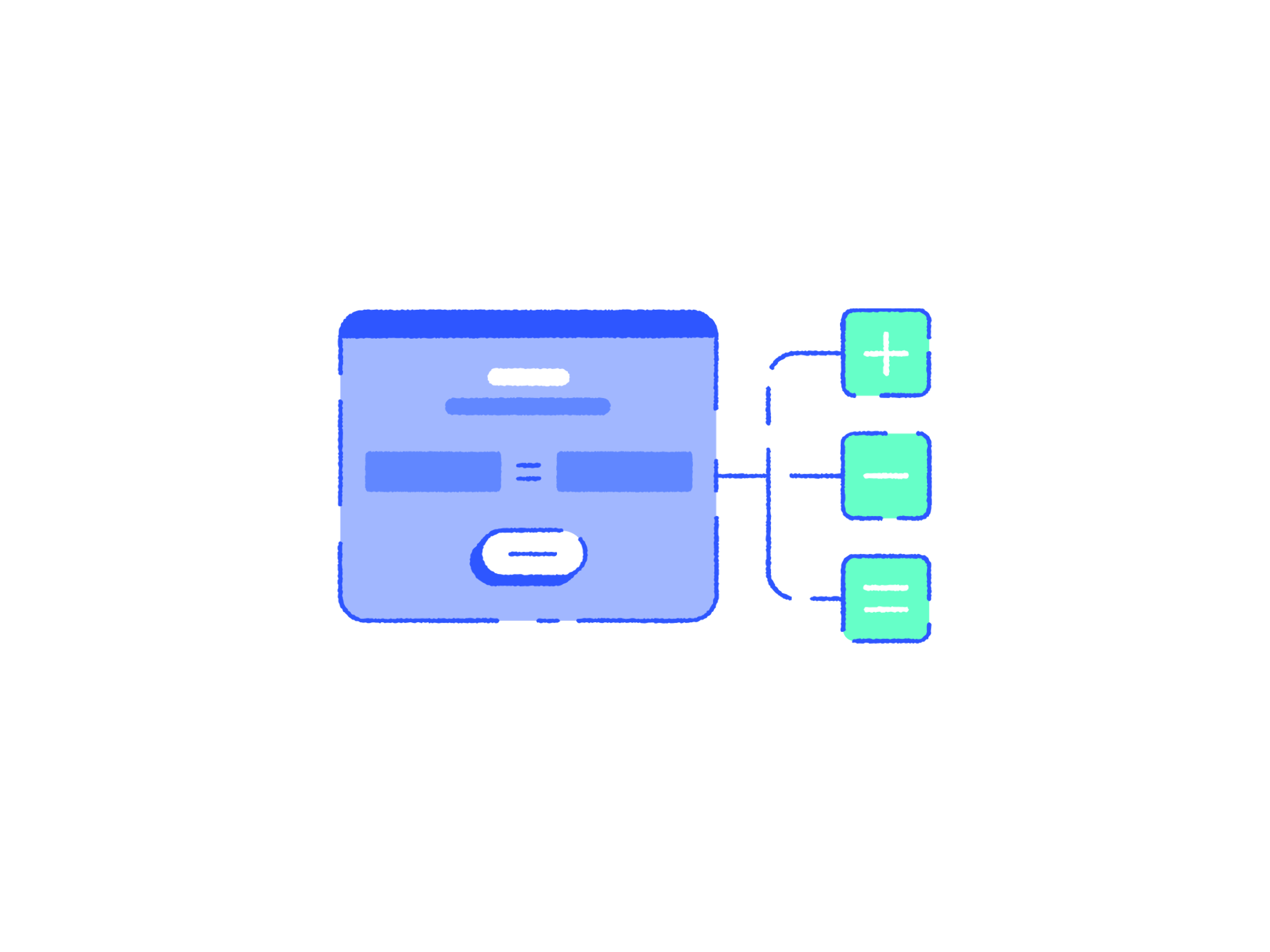 Compact view of available UI design combos