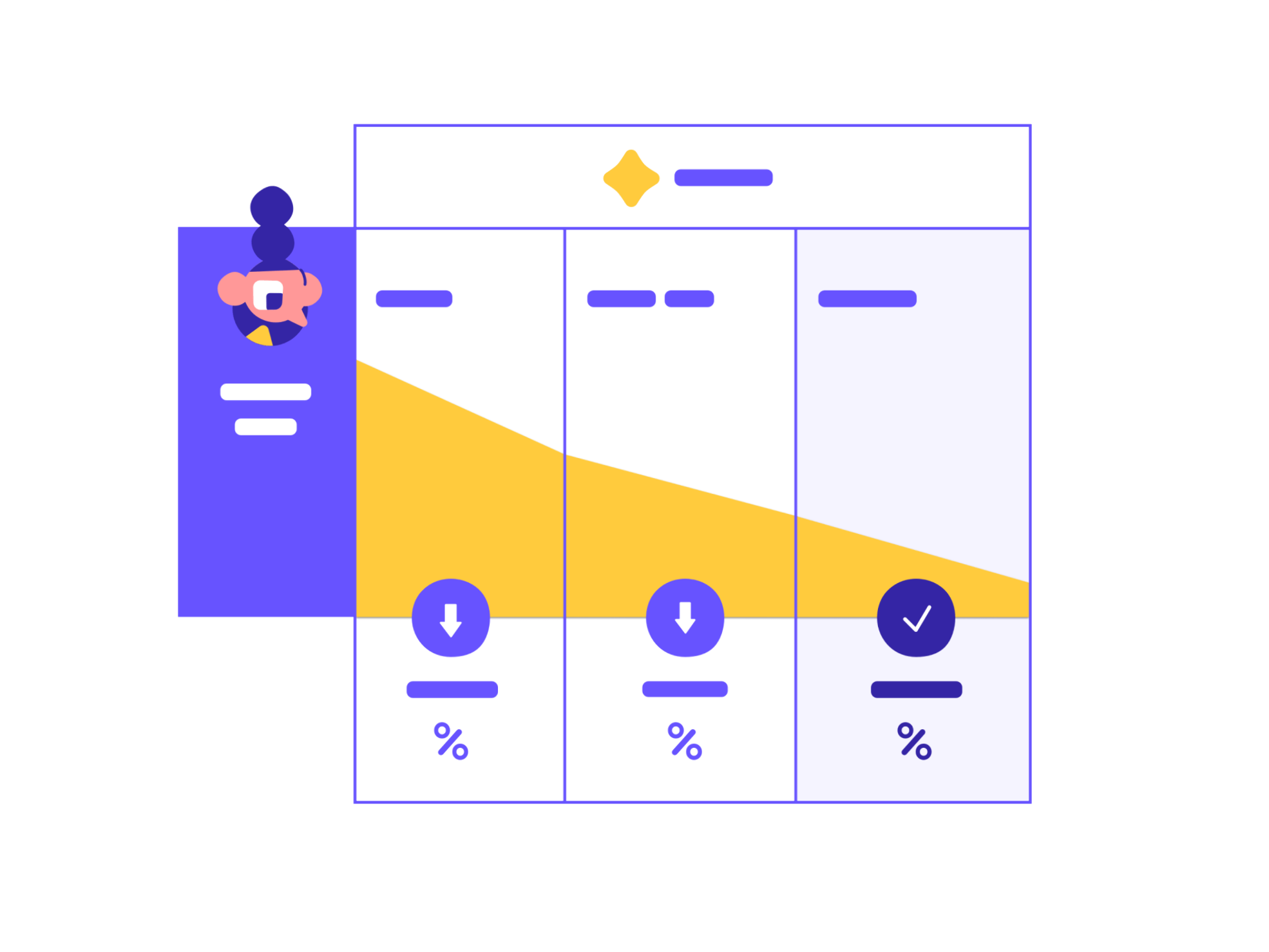 Unique illustrated interfaces showcasing tiny characters 5