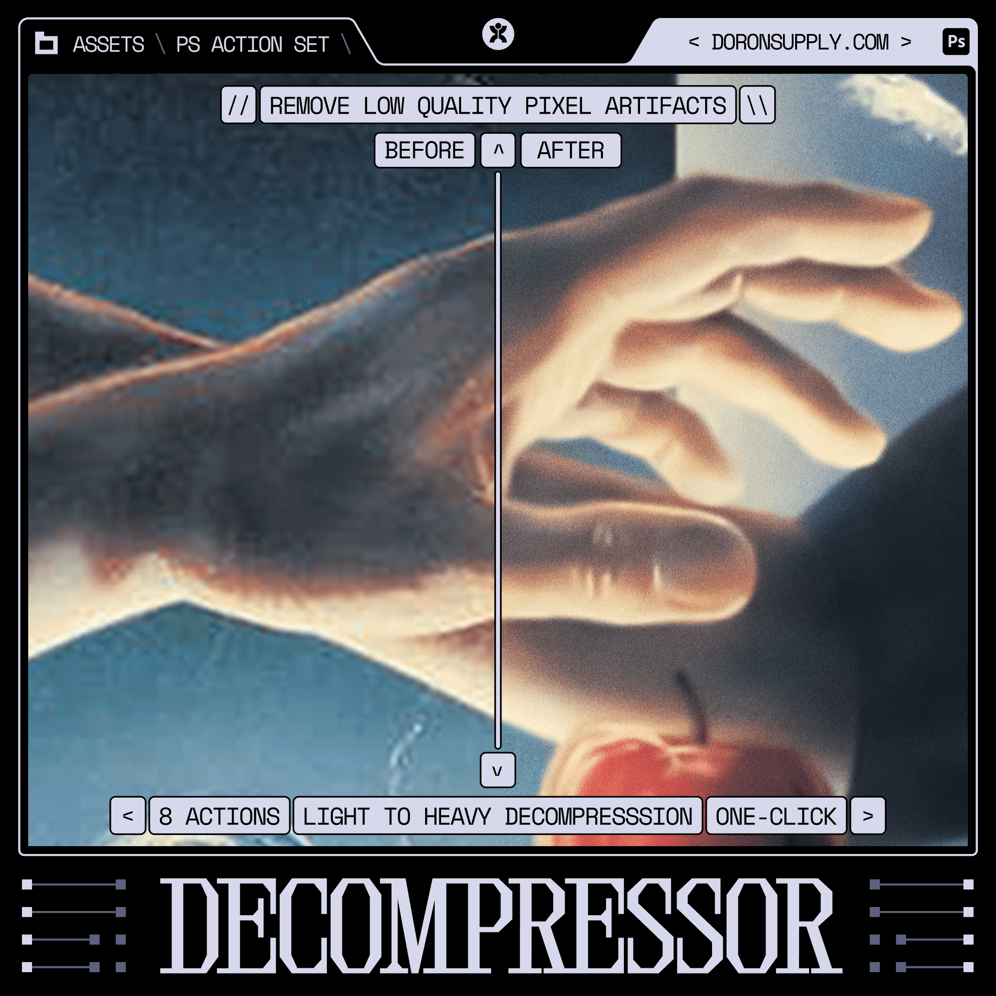 Image showing the JPEG Decompressor interface.