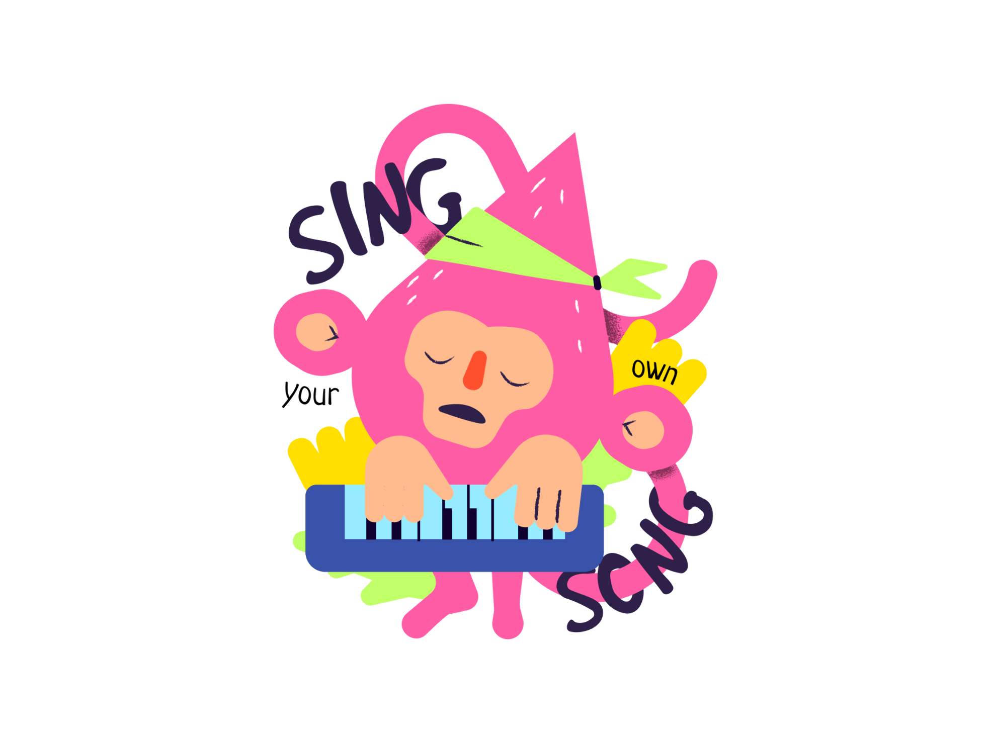 Vector graphic perfect for sticker creation