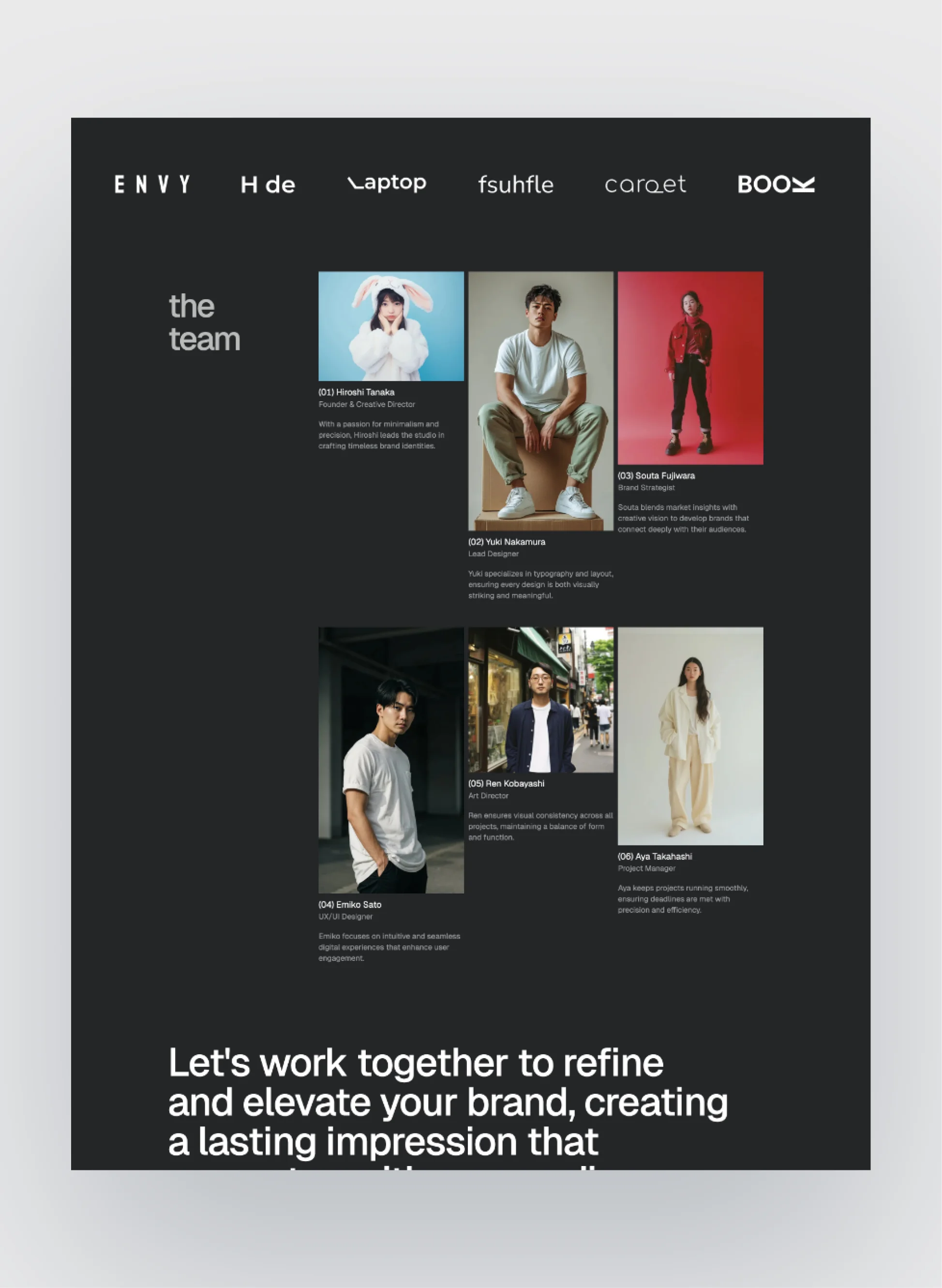 Kotei responsive design mockup